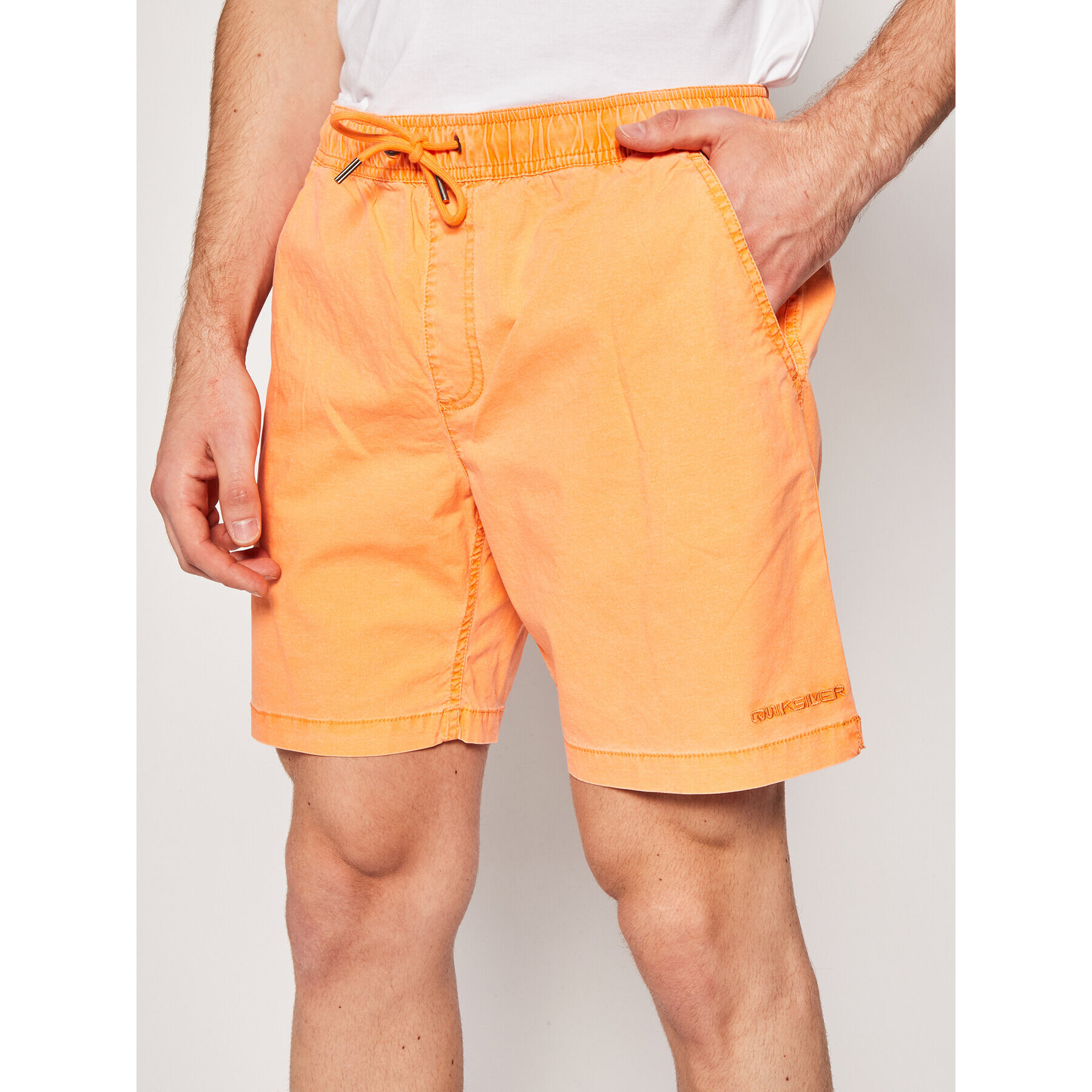 Quiksilver Bavlnené šortky Taxer 17" Elasticized EQYWS03610 Oranžová Regular Fit - Pepit.sk