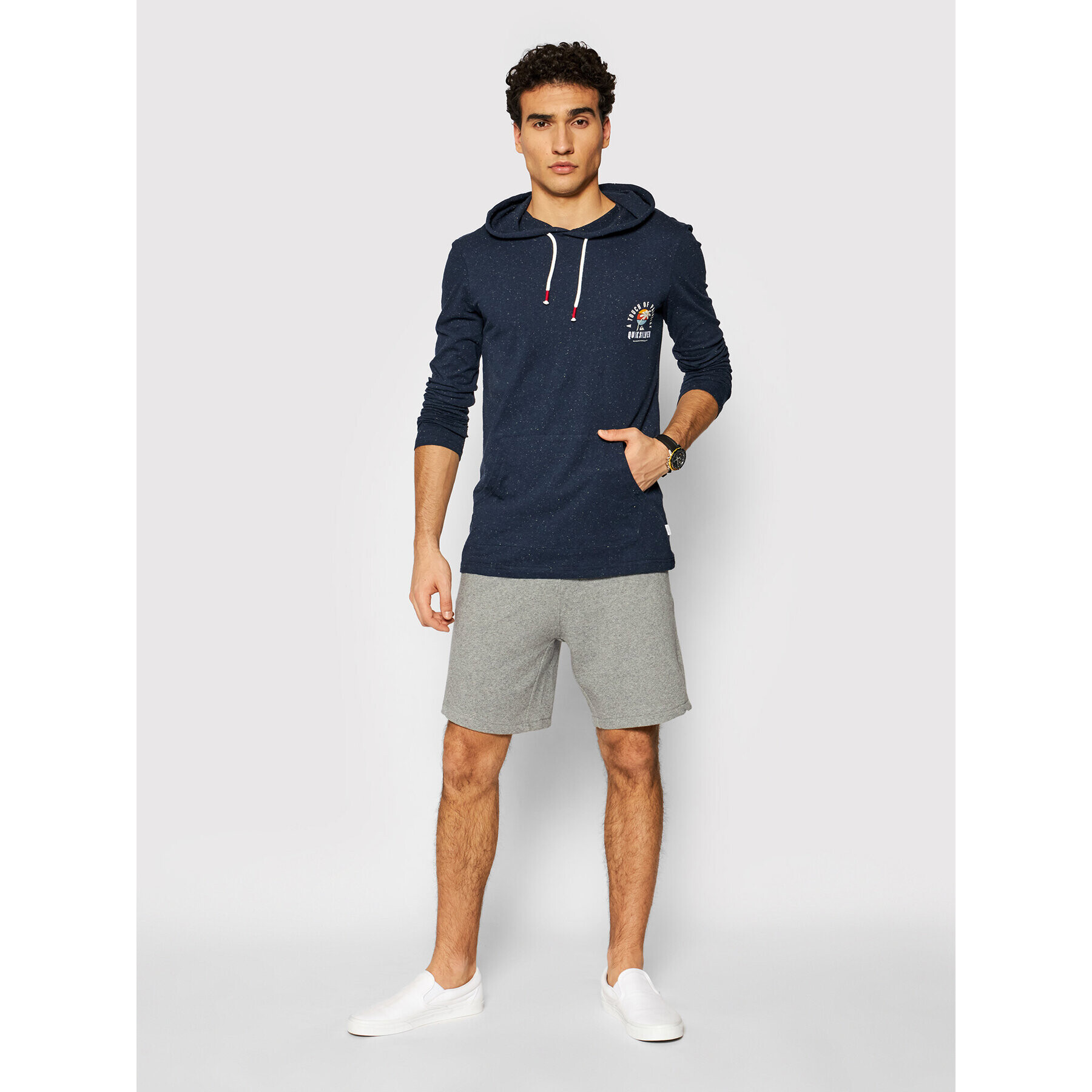 Quiksilver Mikina Beal EQYKT04122 Tmavomodrá Regular Fit - Pepit.sk