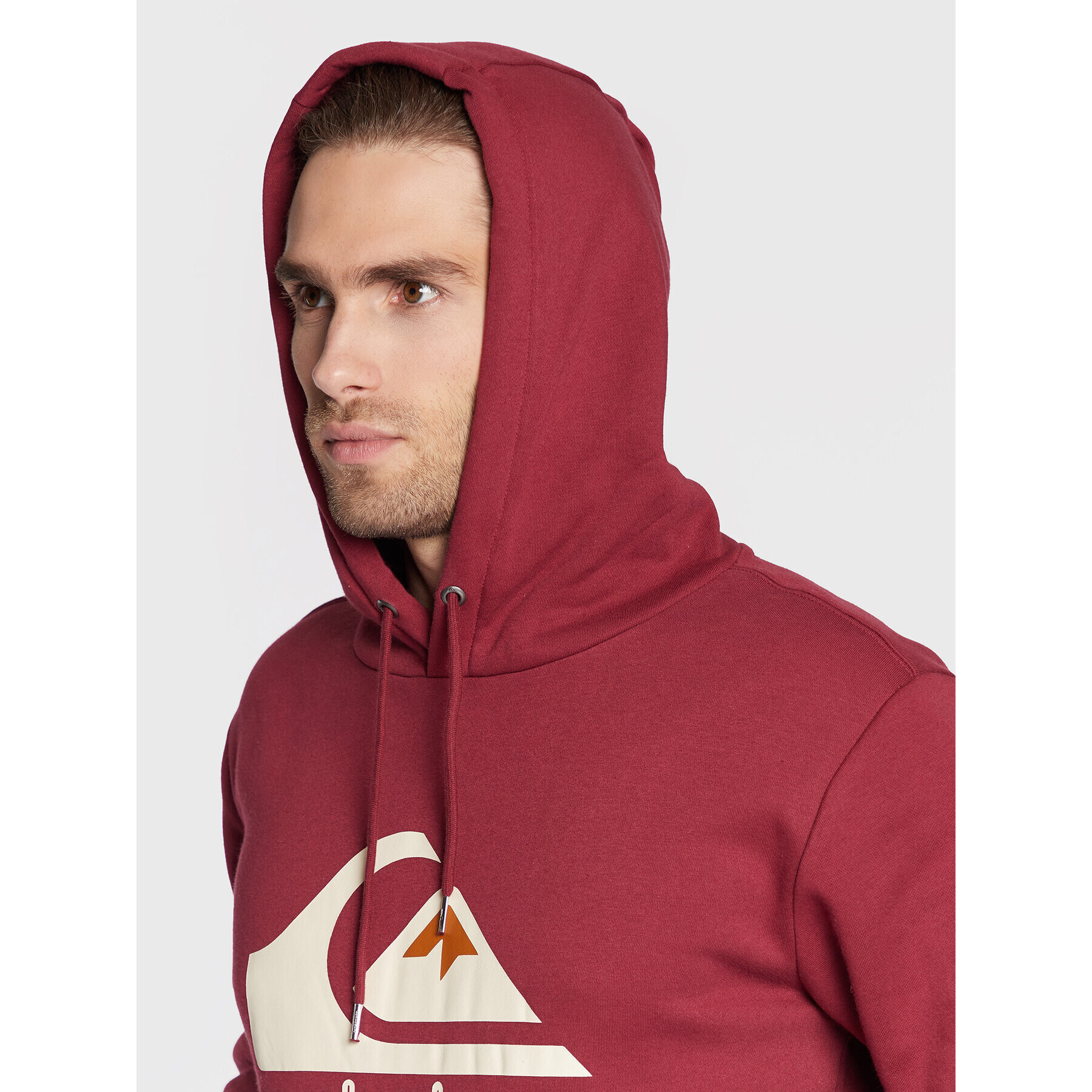 Quiksilver Mikina Big Logo EQYFT04450 Bordová Regular Fit - Pepit.sk