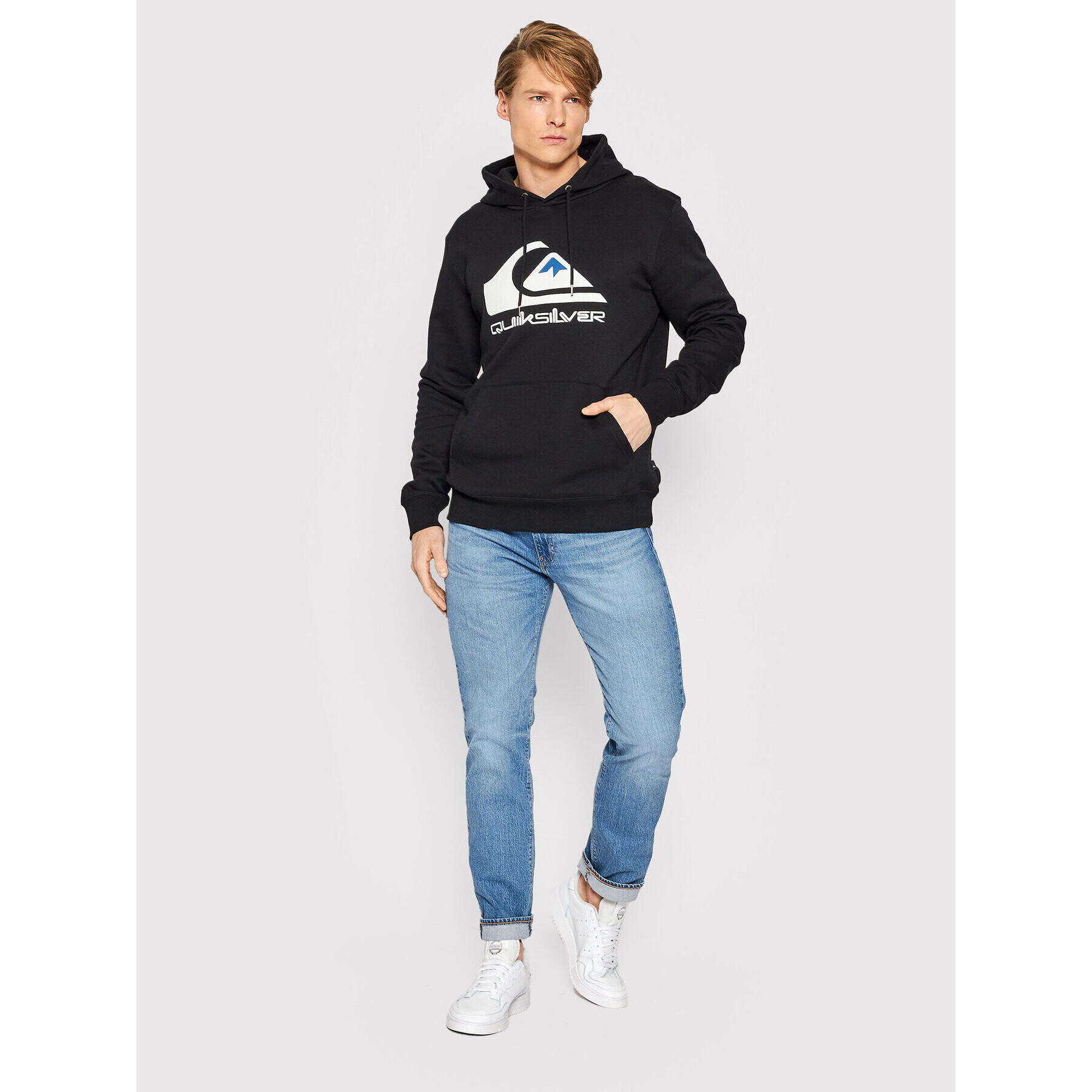 Quiksilver Mikina Big Logo EQYFT04450 Čierna Regular Fit - Pepit.sk