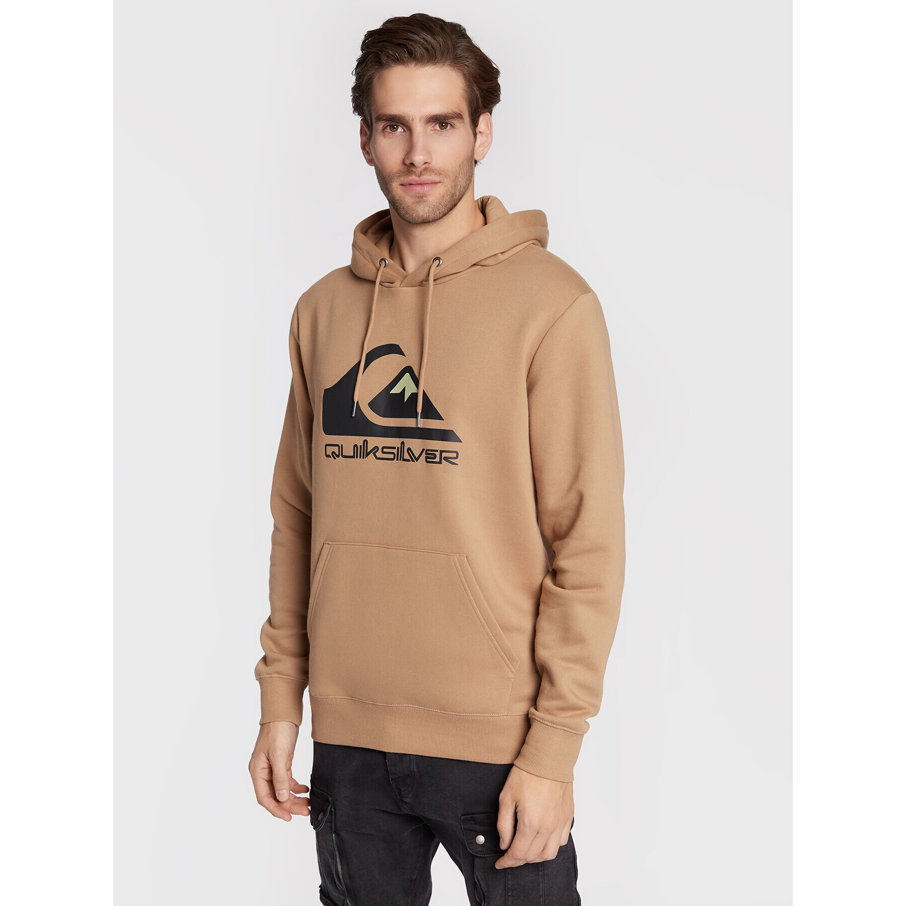 Quiksilver Mikina Big Logo EQYFT04450 Hnedá Regular Fit - Pepit.sk