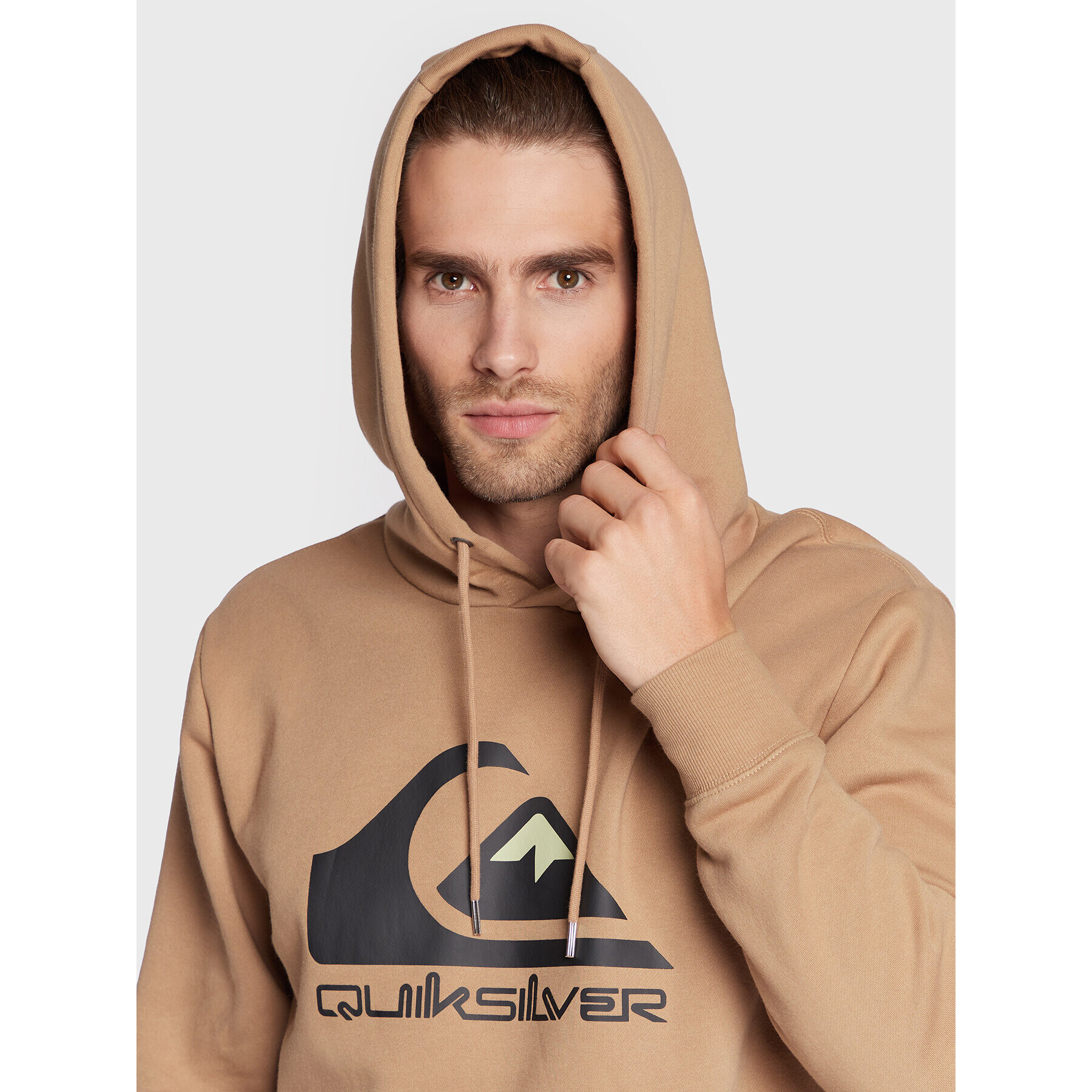 Quiksilver Mikina Big Logo EQYFT04450 Hnedá Regular Fit - Pepit.sk