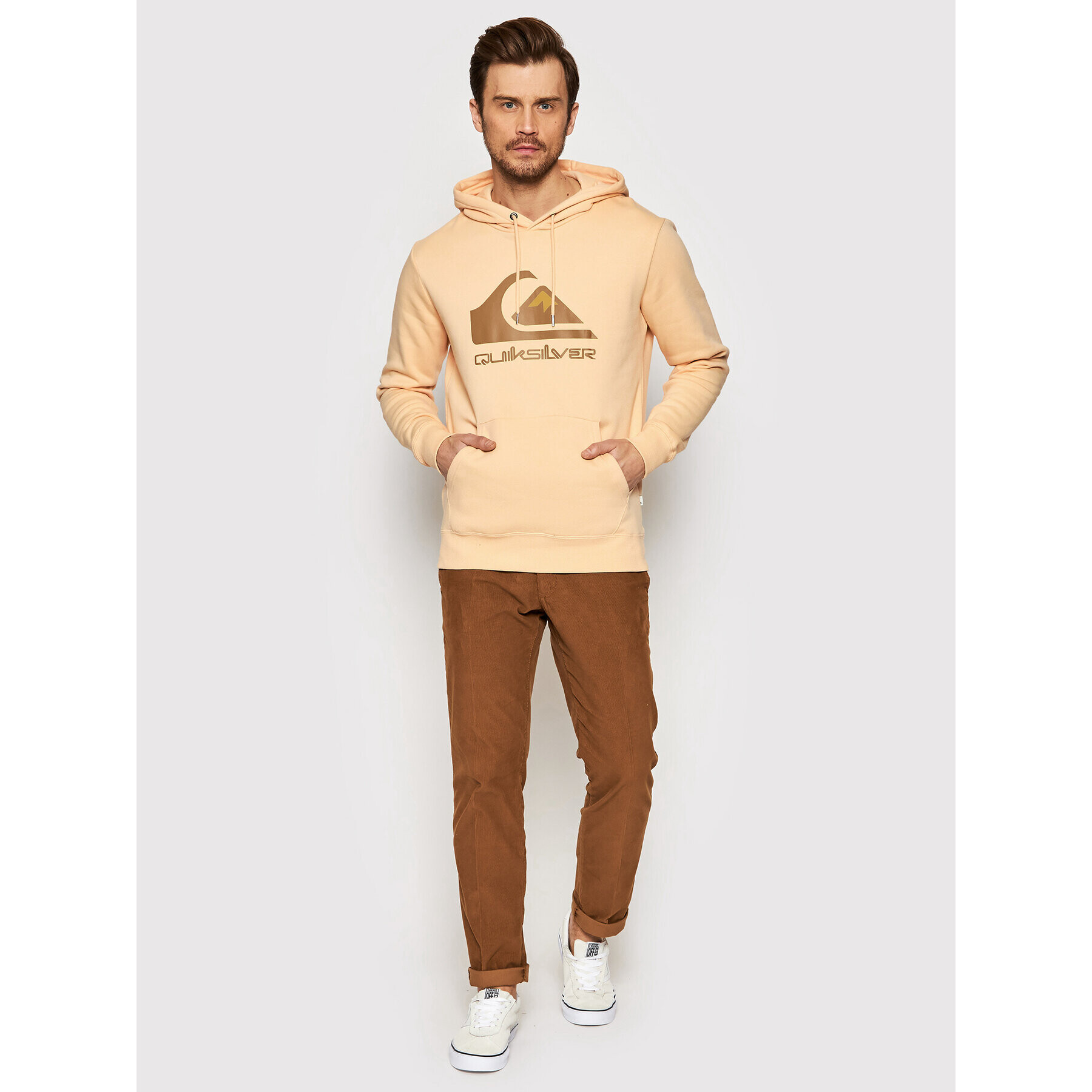 Quiksilver Mikina Big Logo EQYFT04450 Oranžová Regular Fit - Pepit.sk