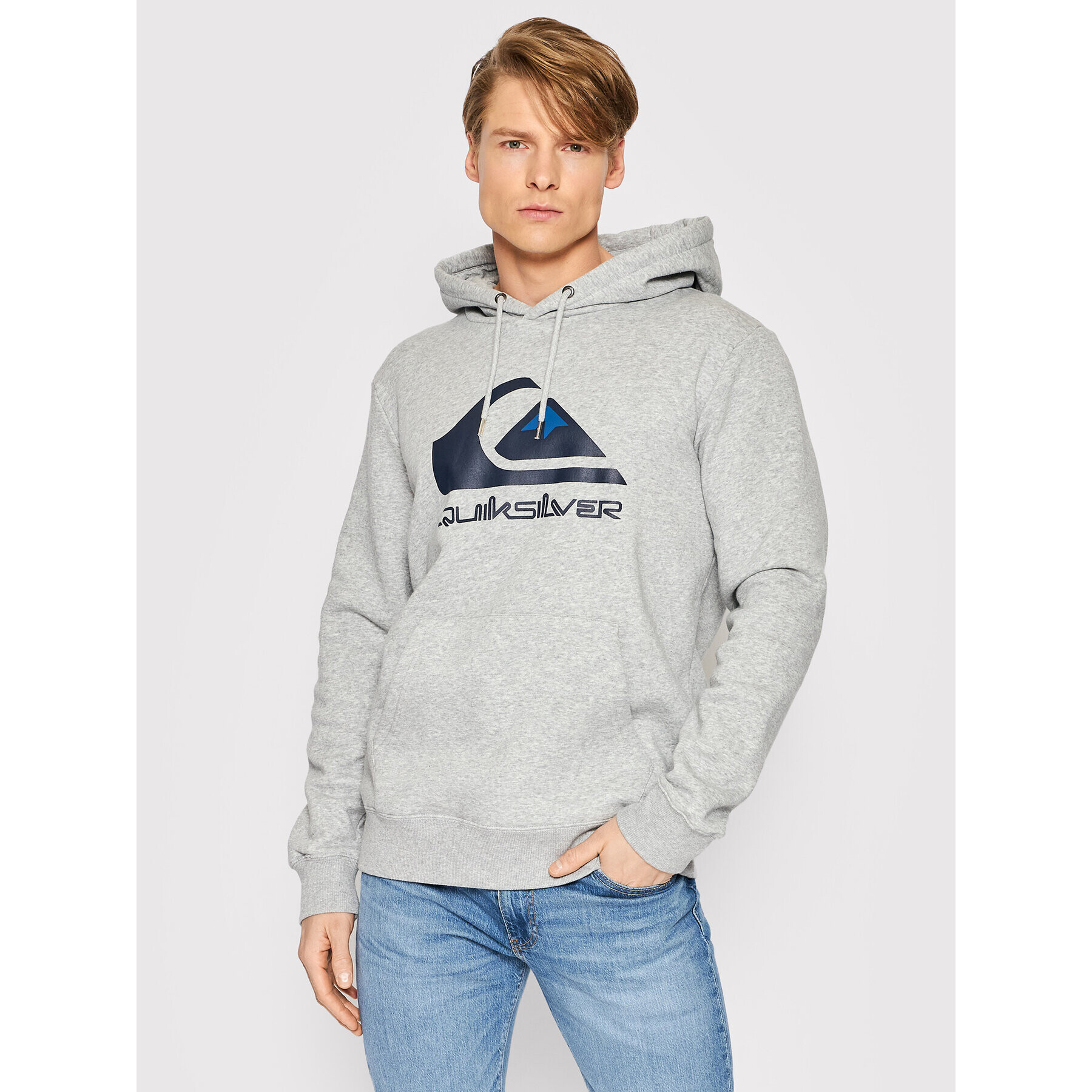 Quiksilver Mikina Big Logo EQYFT04450 Sivá Regular Fit - Pepit.sk