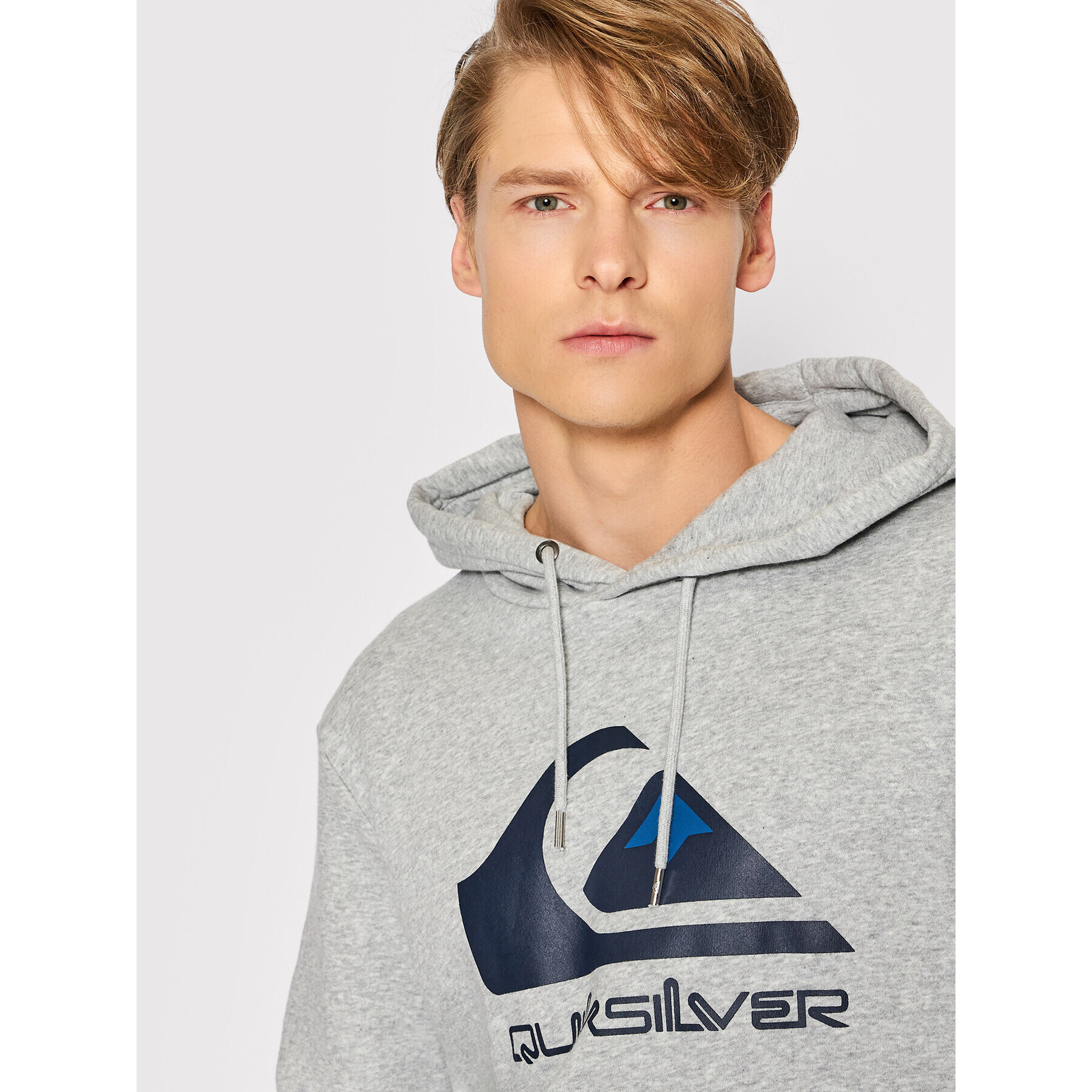 Quiksilver Mikina Big Logo EQYFT04450 Sivá Regular Fit - Pepit.sk