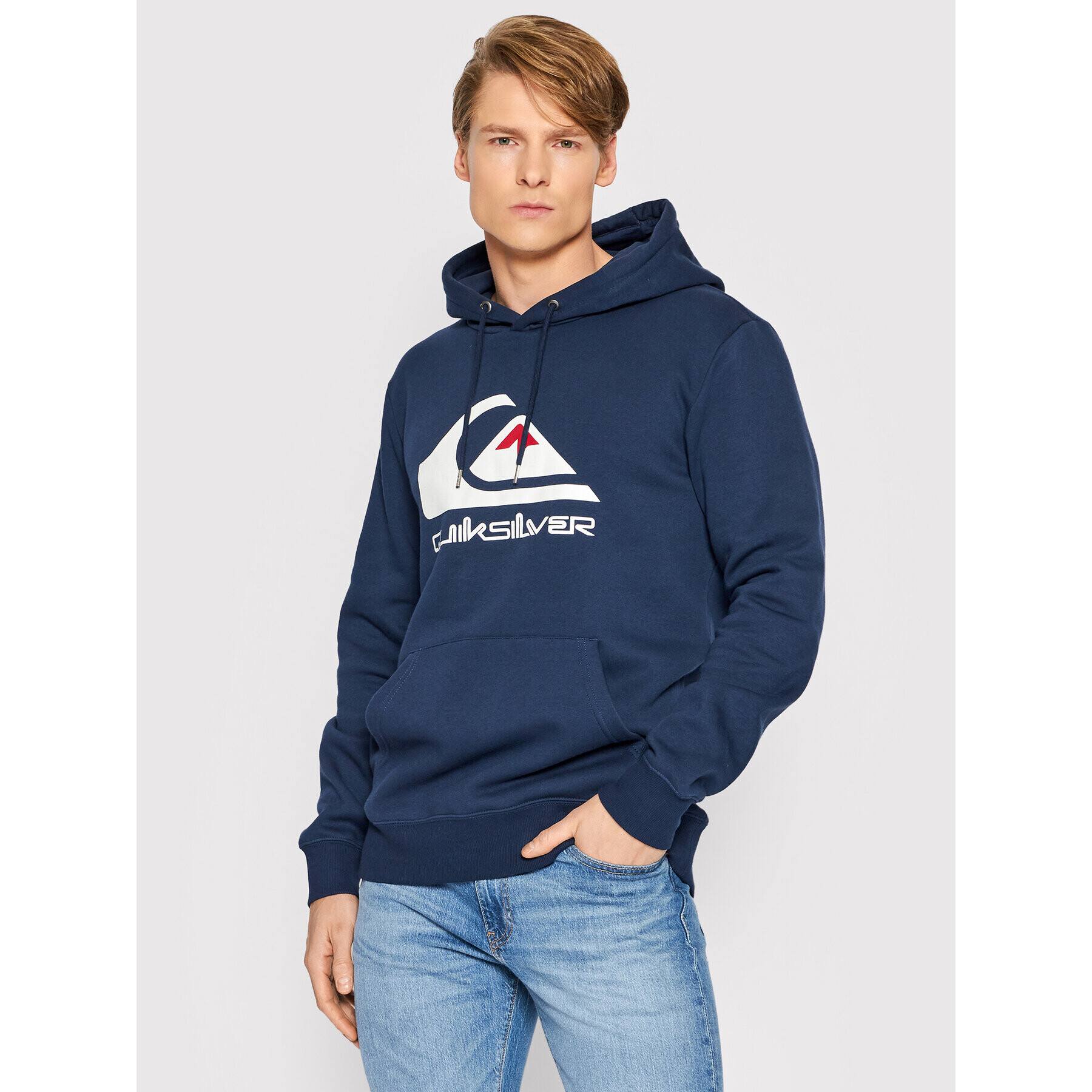 Quiksilver Mikina Big Logo EQYFT04450 Tmavomodrá Regular Fit - Pepit.sk