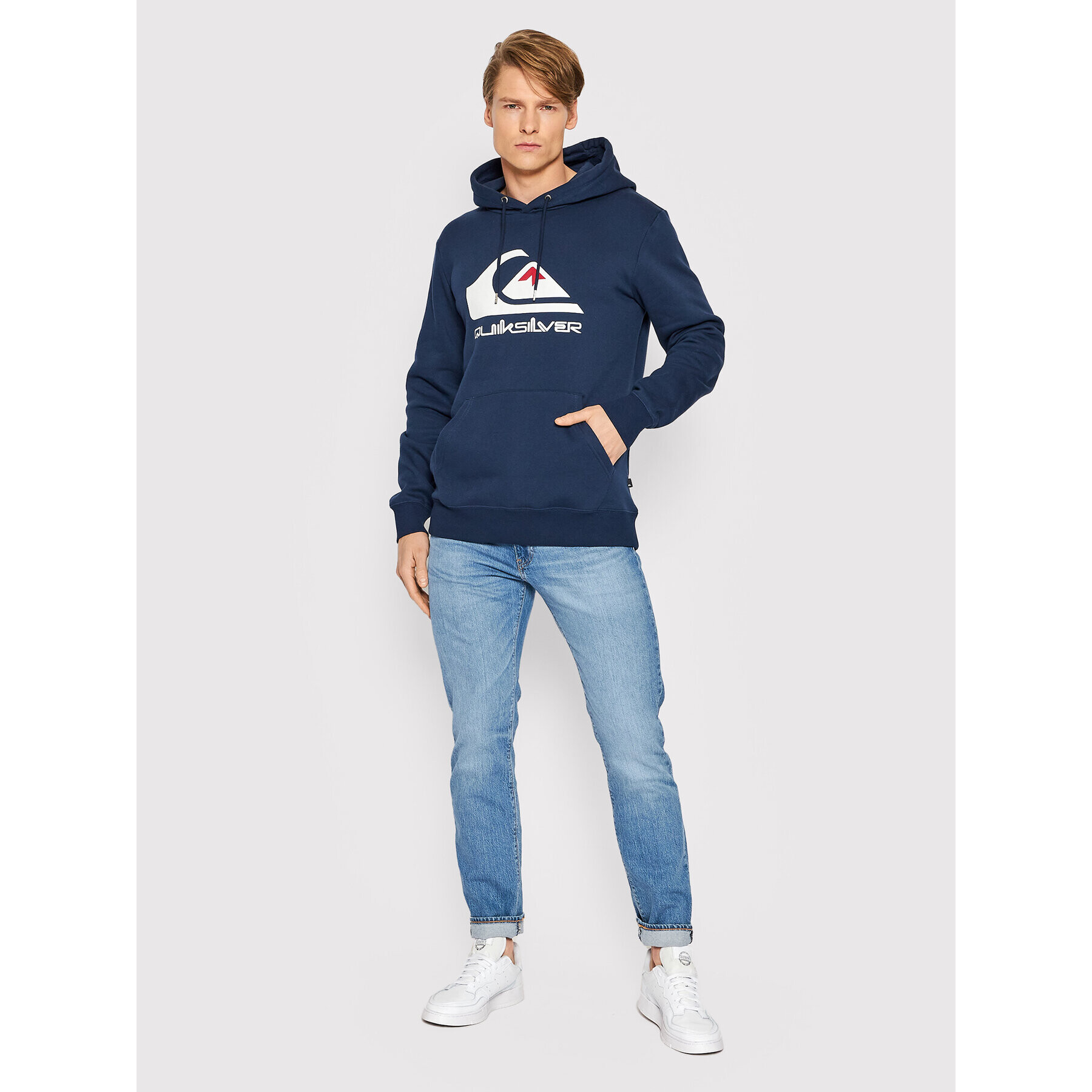 Quiksilver Mikina Big Logo EQYFT04450 Tmavomodrá Regular Fit - Pepit.sk