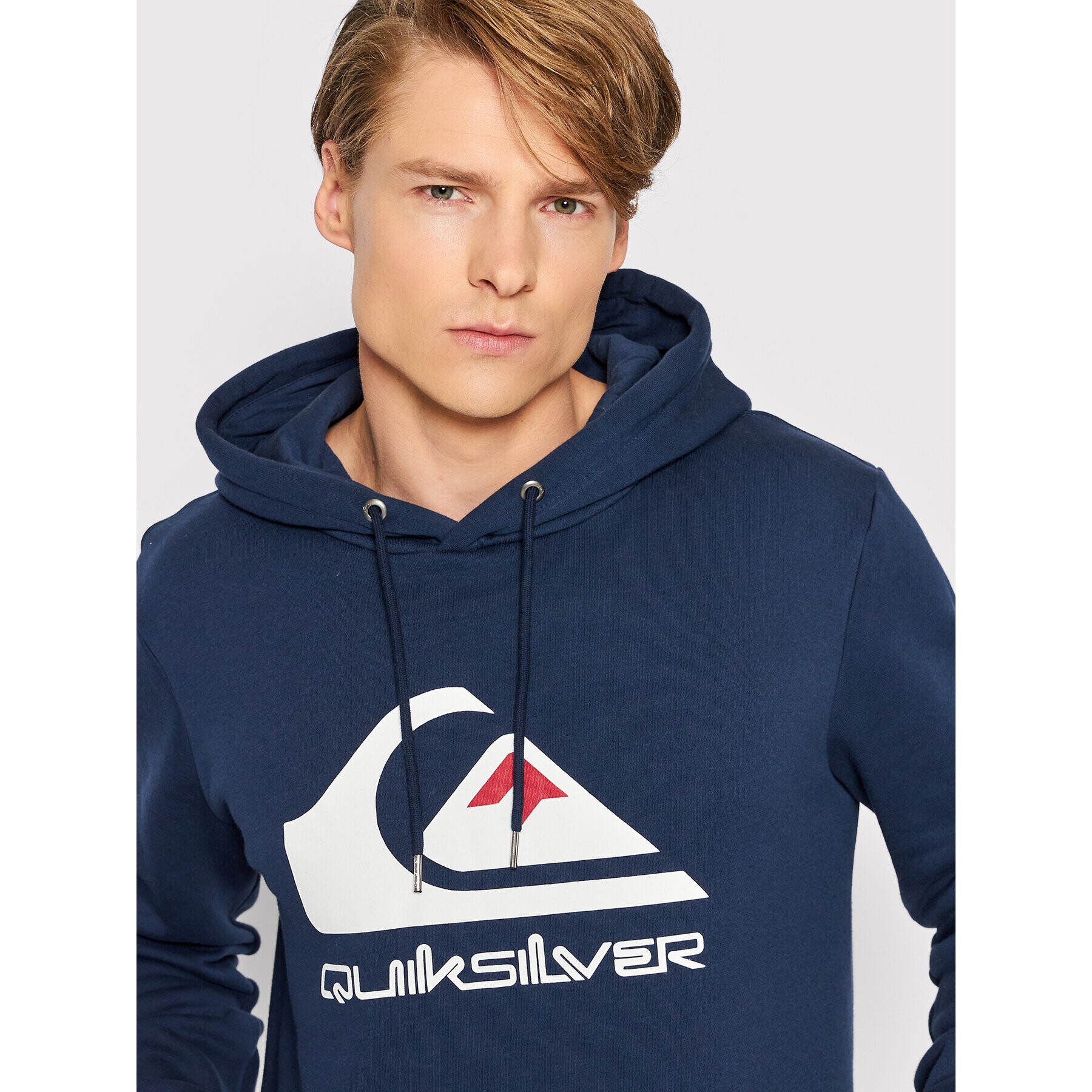 Quiksilver Mikina Big Logo EQYFT04450 Tmavomodrá Regular Fit - Pepit.sk