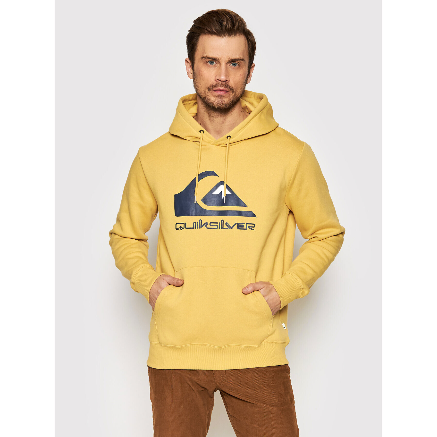 Quiksilver Mikina Big Logo EQYFT04450 Žltá Regular Fit - Pepit.sk