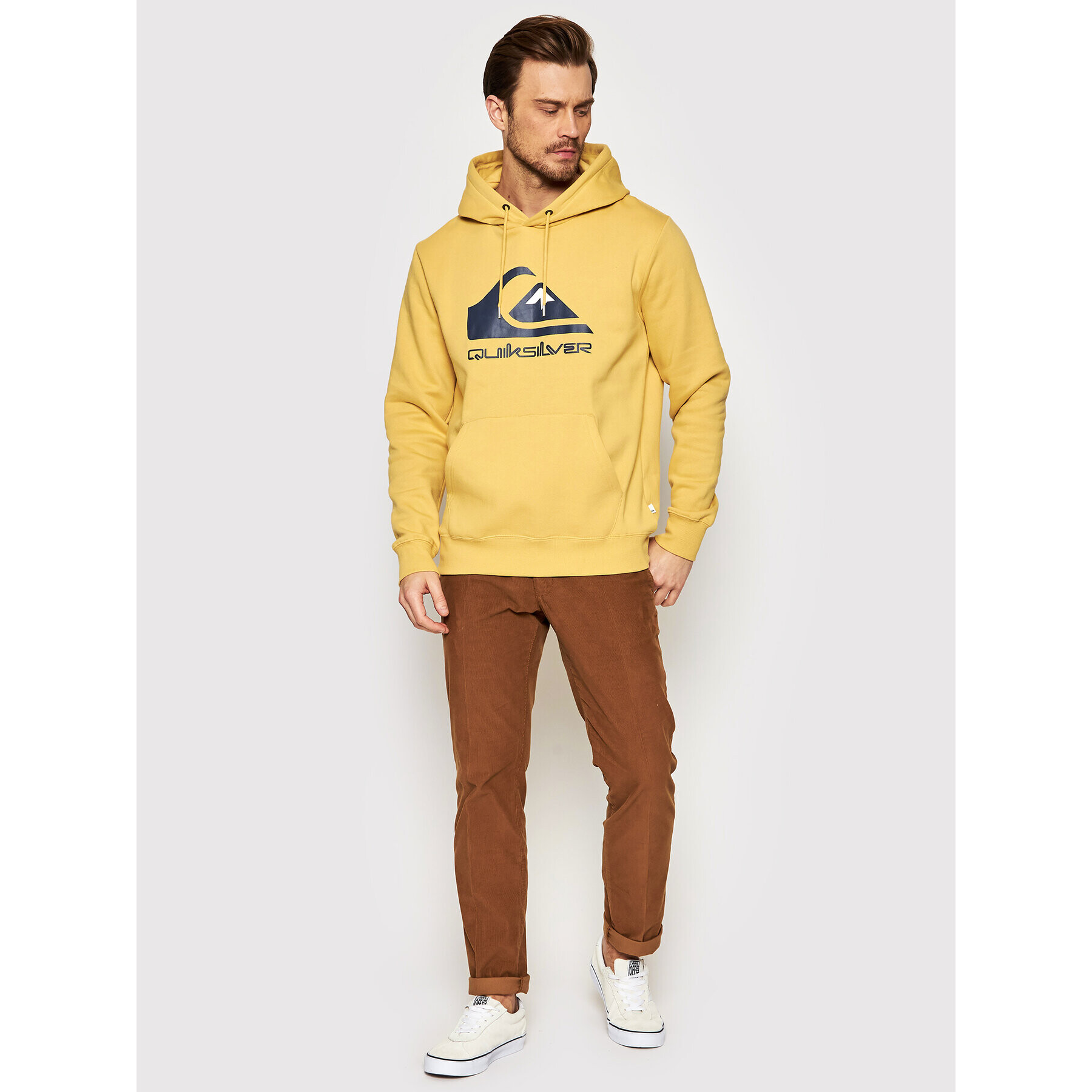 Quiksilver Mikina Big Logo EQYFT04450 Žltá Regular Fit - Pepit.sk