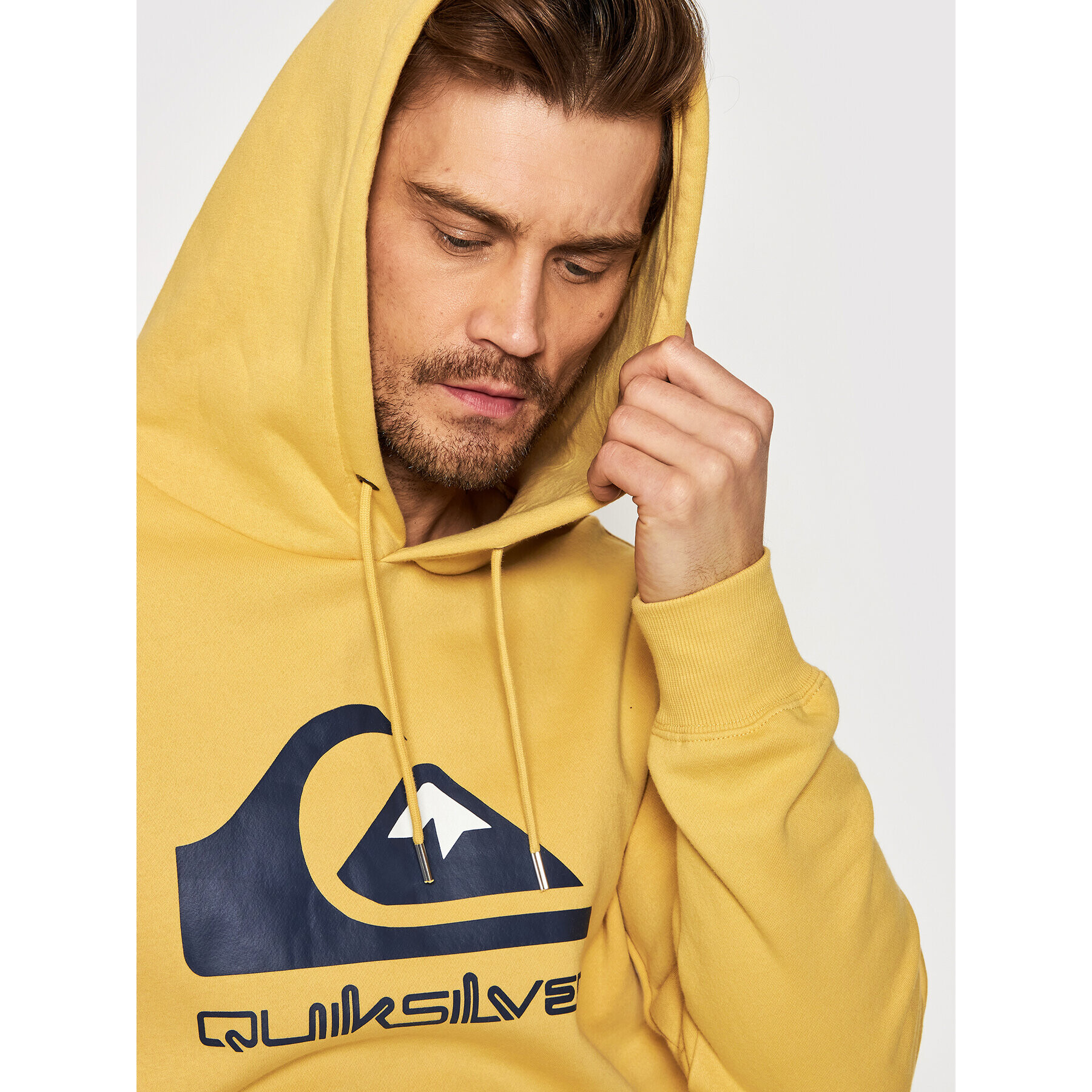 Quiksilver Mikina Big Logo EQYFT04450 Žltá Regular Fit - Pepit.sk