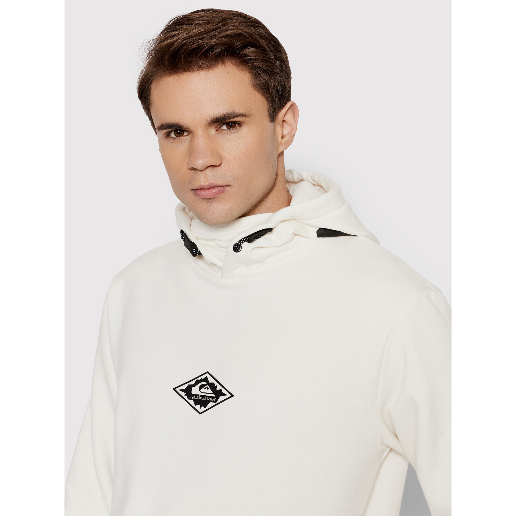 Quiksilver Mikina Big Logo Tech EQYFT04378 Béžová Regular Fit - Pepit.sk