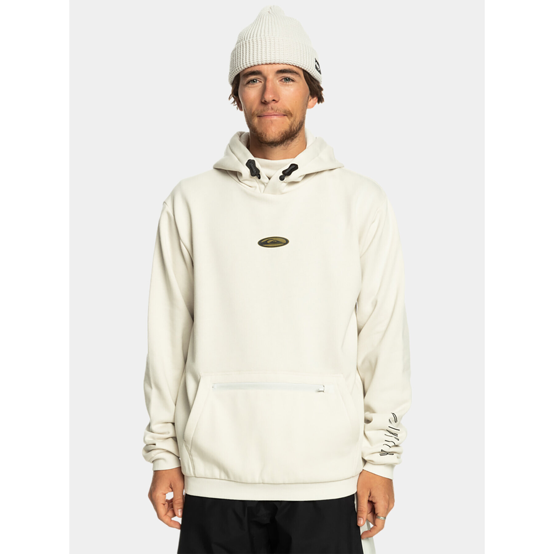 Quiksilver Mikina Big Logo Tech Otlr EQYFT04786 Écru Regular Fit - Pepit.sk