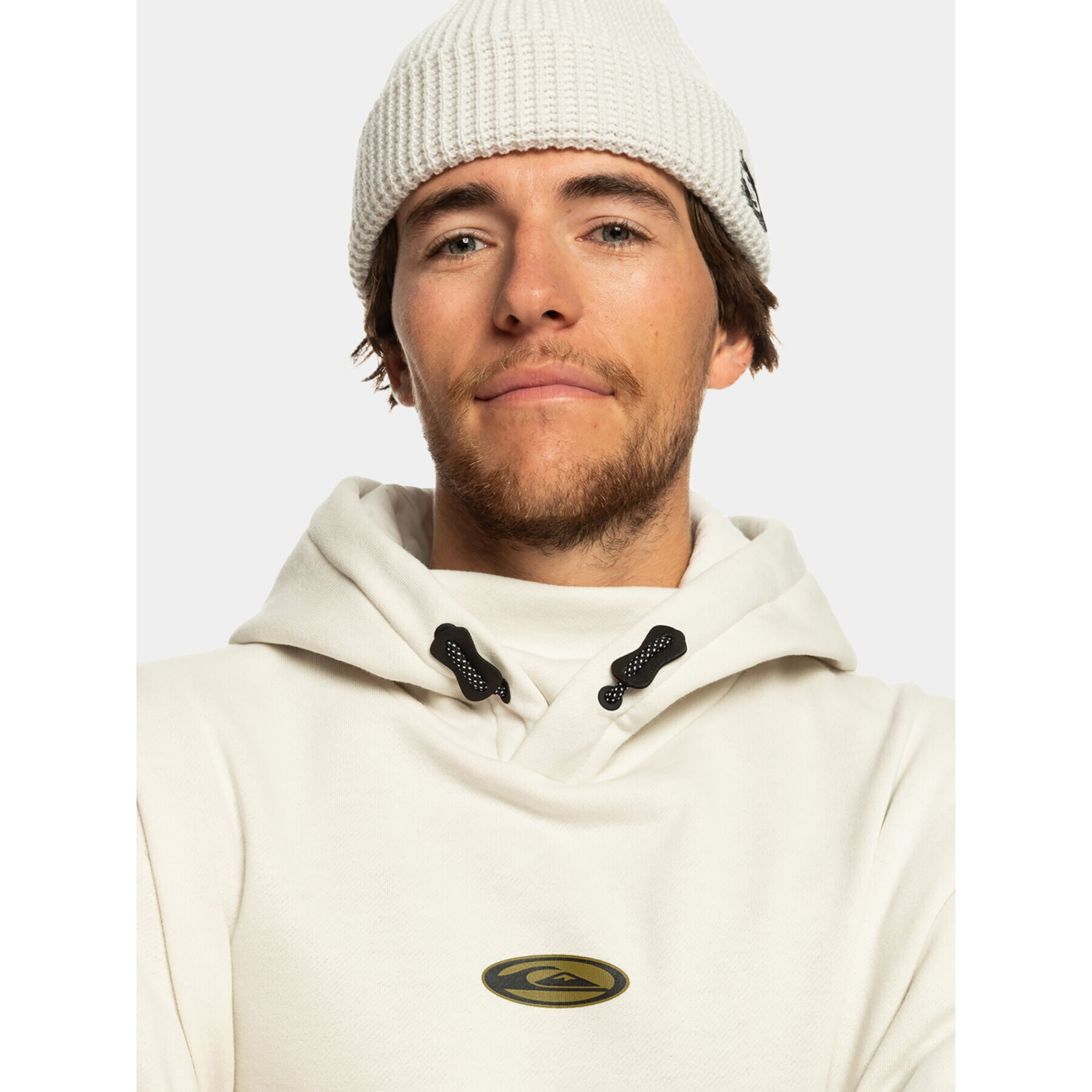 Quiksilver Mikina Big Logo Tech Otlr EQYFT04786 Écru Regular Fit - Pepit.sk