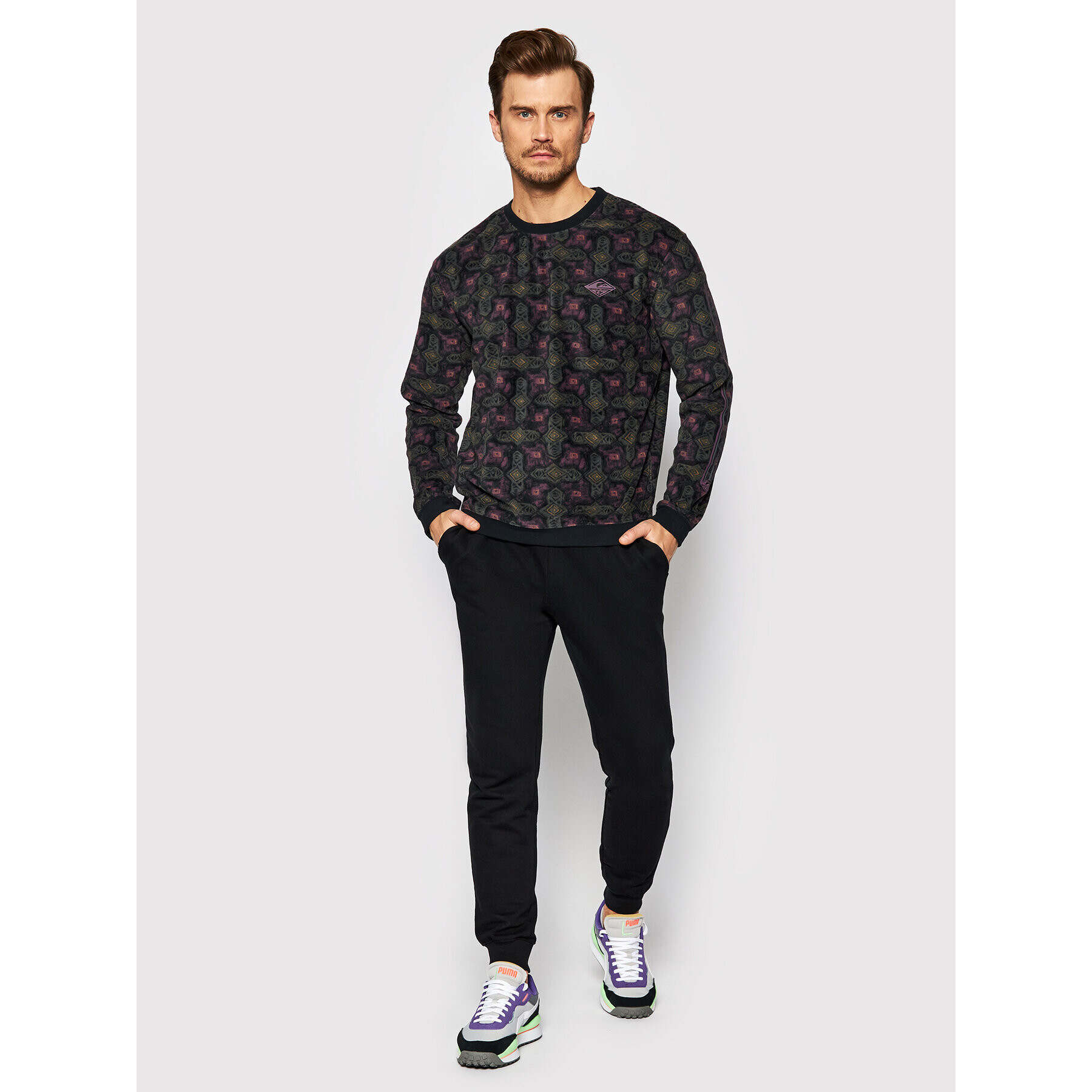 Quiksilver Mikina EQYFT04407 Fialová Regular Fit - Pepit.sk