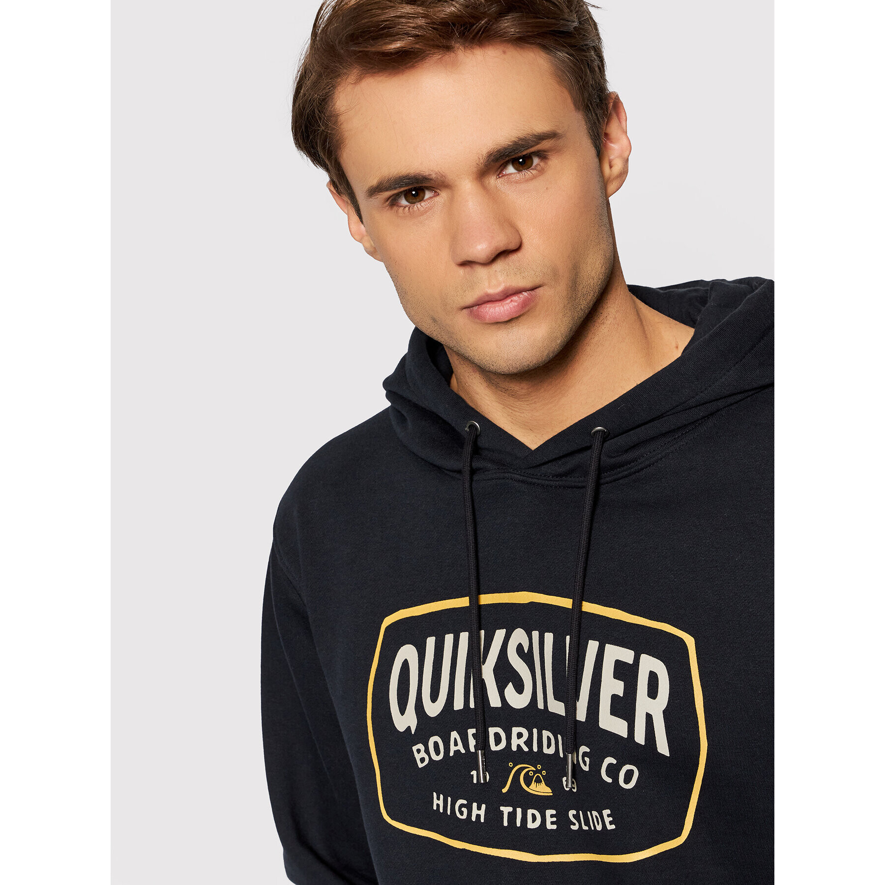 Quiksilver Mikina High Cloud EQYFT04456 Čierna Classic Fit - Pepit.sk