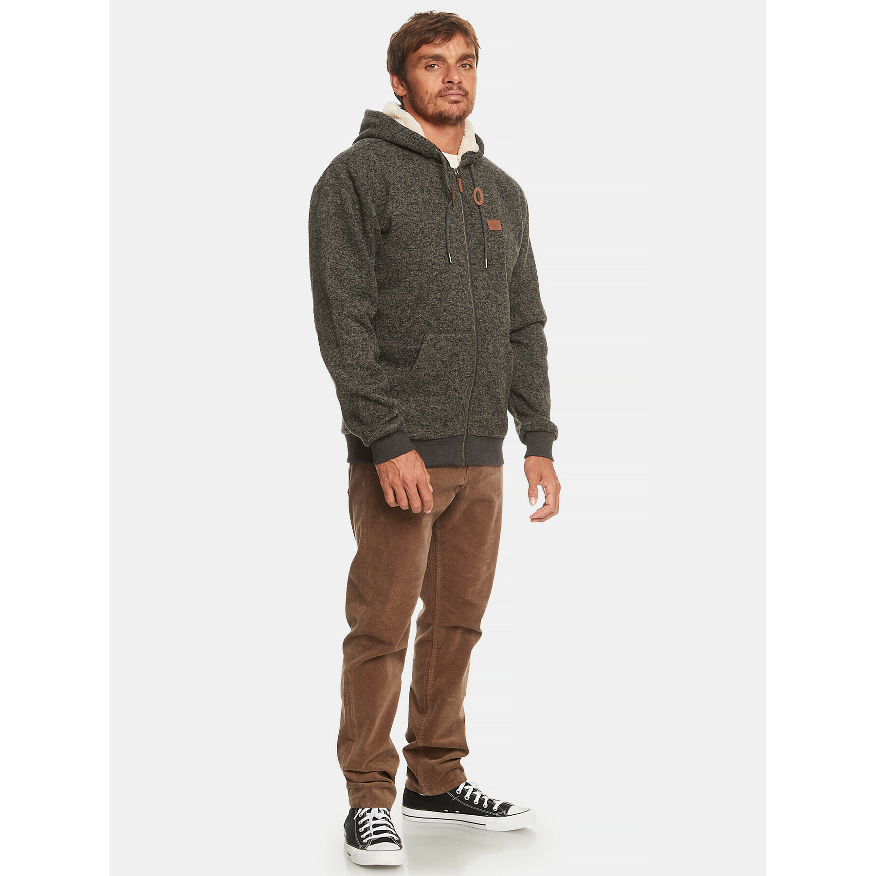 Quiksilver Mikina Keller Otlr EQYFT04838 Sivá Regular Fit - Pepit.sk