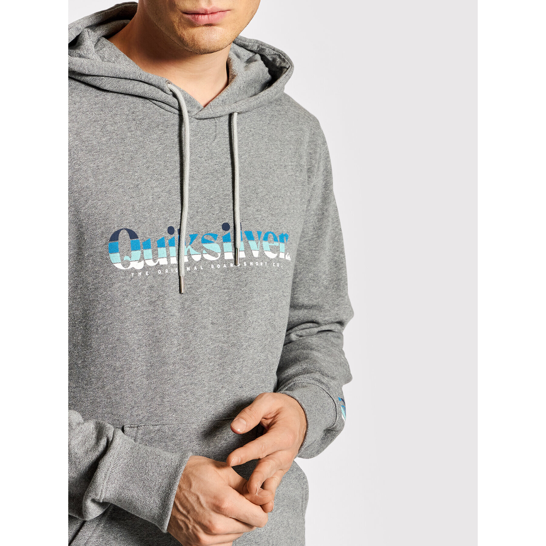 Quiksilver Mikina Primary EQYFT04453 Sivá Classic Fit - Pepit.sk