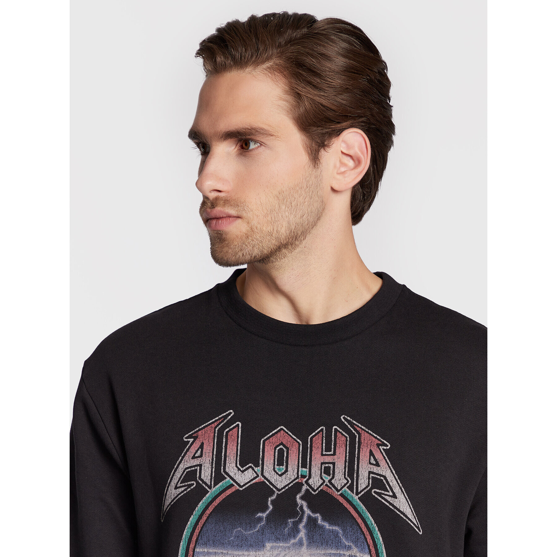 Quiksilver Mikina Rock Waves EQYFT04688 Čierna Regular Fit - Pepit.sk