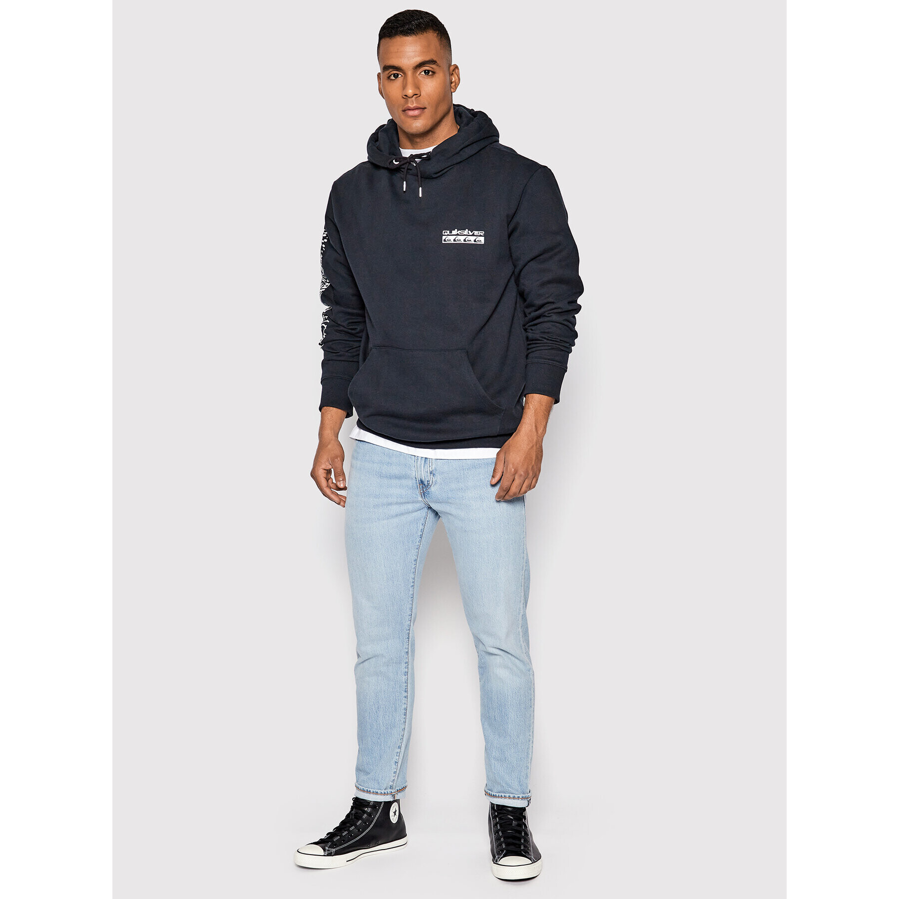 Quiksilver Mikina Spiral EQYFT04690 Čierna Regular Fit - Pepit.sk