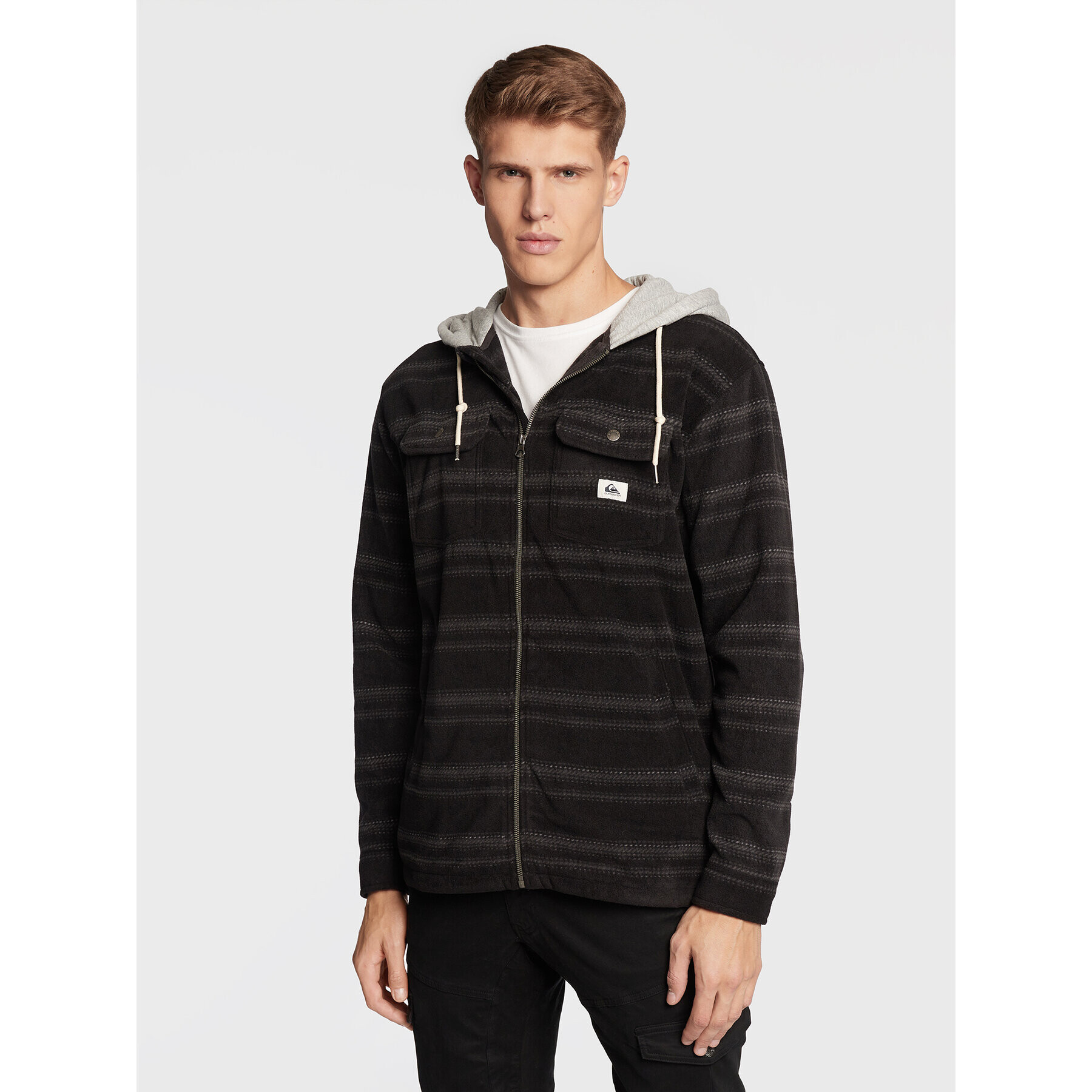 Quiksilver Mikina Super Swell EQYFT04662 Čierna Regular Fit - Pepit.sk