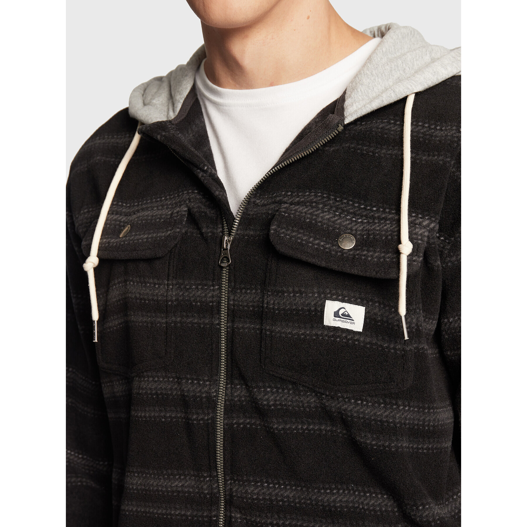 Quiksilver Mikina Super Swell EQYFT04662 Čierna Regular Fit - Pepit.sk