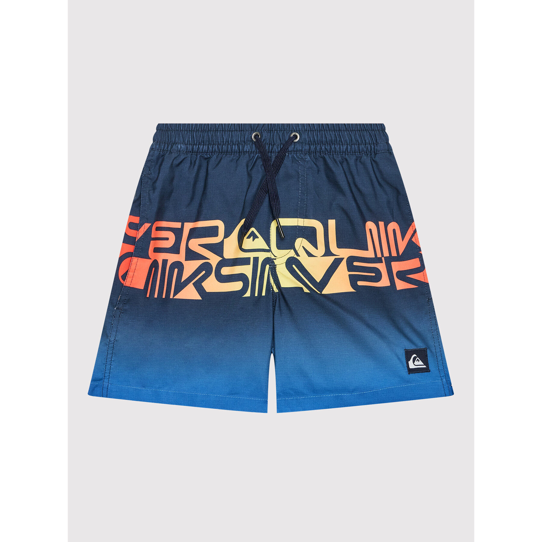 Quiksilver Plavecké šortky Word block 14" EQBJV03403 Tmavomodrá Regular Fit - Pepit.sk