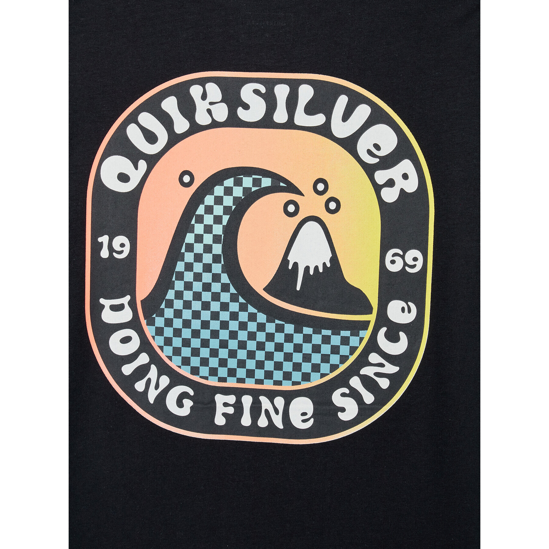 Quiksilver Tričko Closed Bubble EQBZT04420 Čierna Regular Fit - Pepit.sk