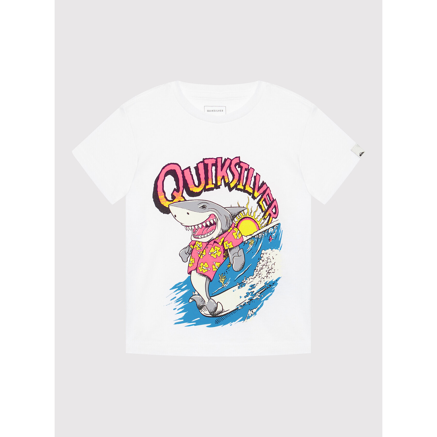 Quiksilver Tričko Shark Smile Biela Regular Fit - Pepit.sk