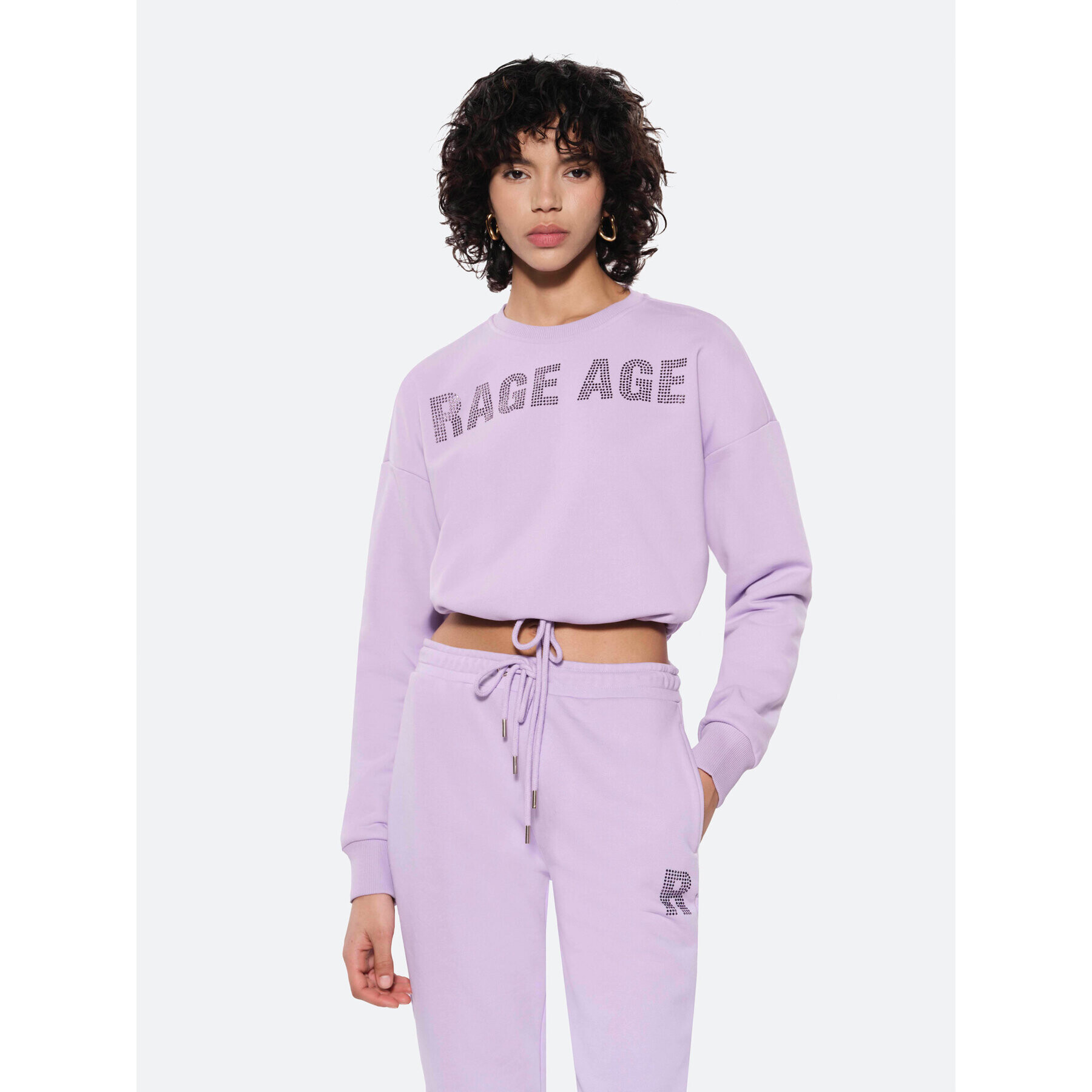 Rage Age Mikina Sparkle Fialová Regular Fit - Pepit.sk