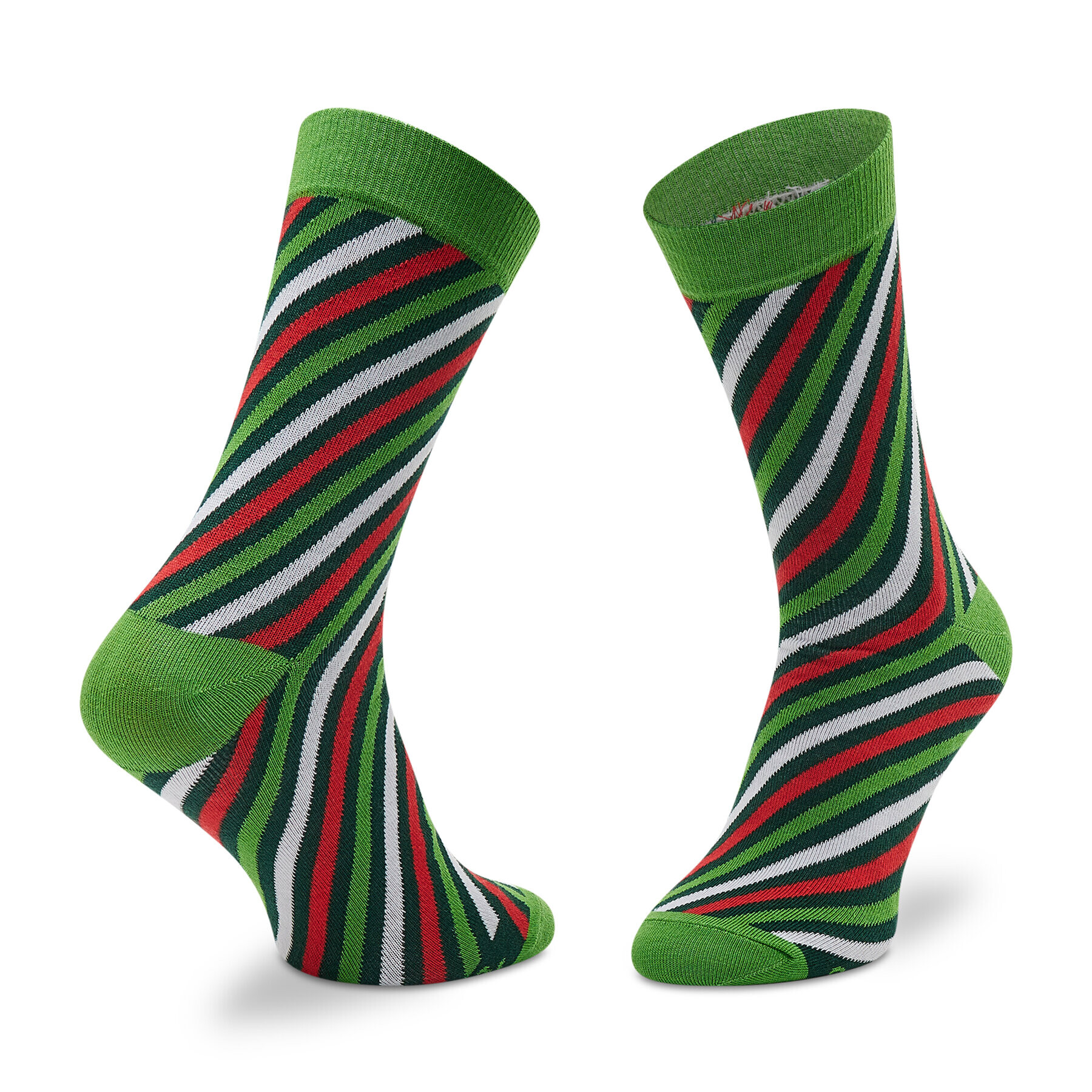 Rainbow Socks Súprava 3 párov vysokých ponožiek unisex Xmas Socks Box Stripes Pak 3 Zelená - Pepit.sk