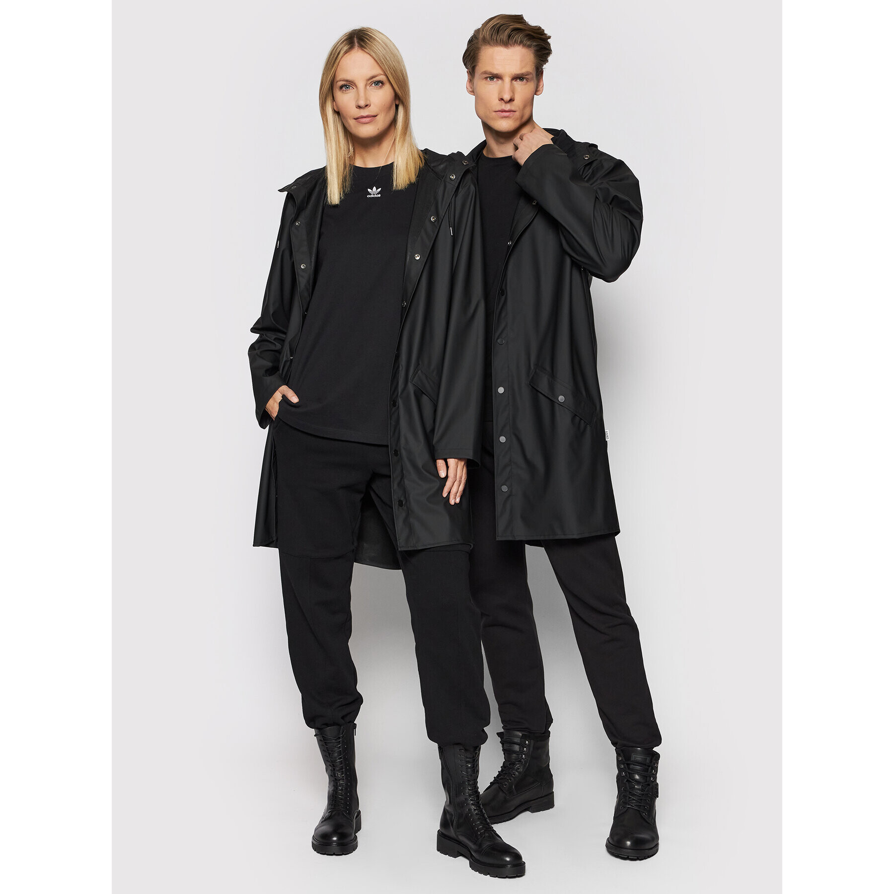 Rains Nepremokavá bunda Unisex 12020 Čierna Regular Fit - Pepit.sk