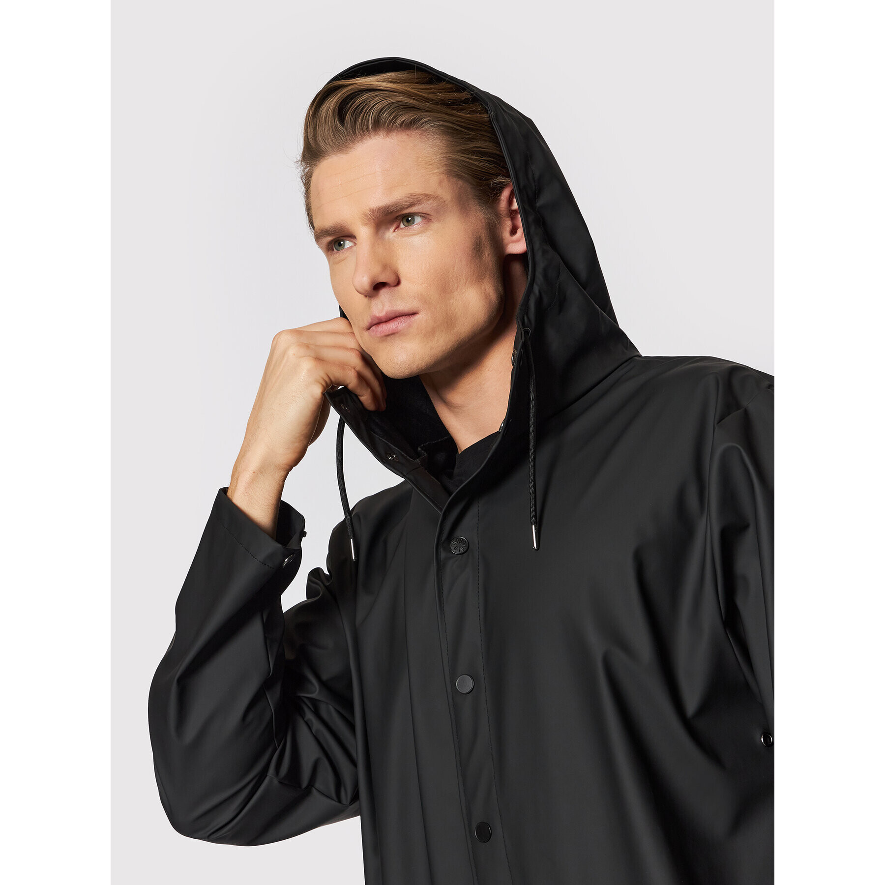 Rains Nepremokavá bunda Unisex 12020 Čierna Regular Fit - Pepit.sk