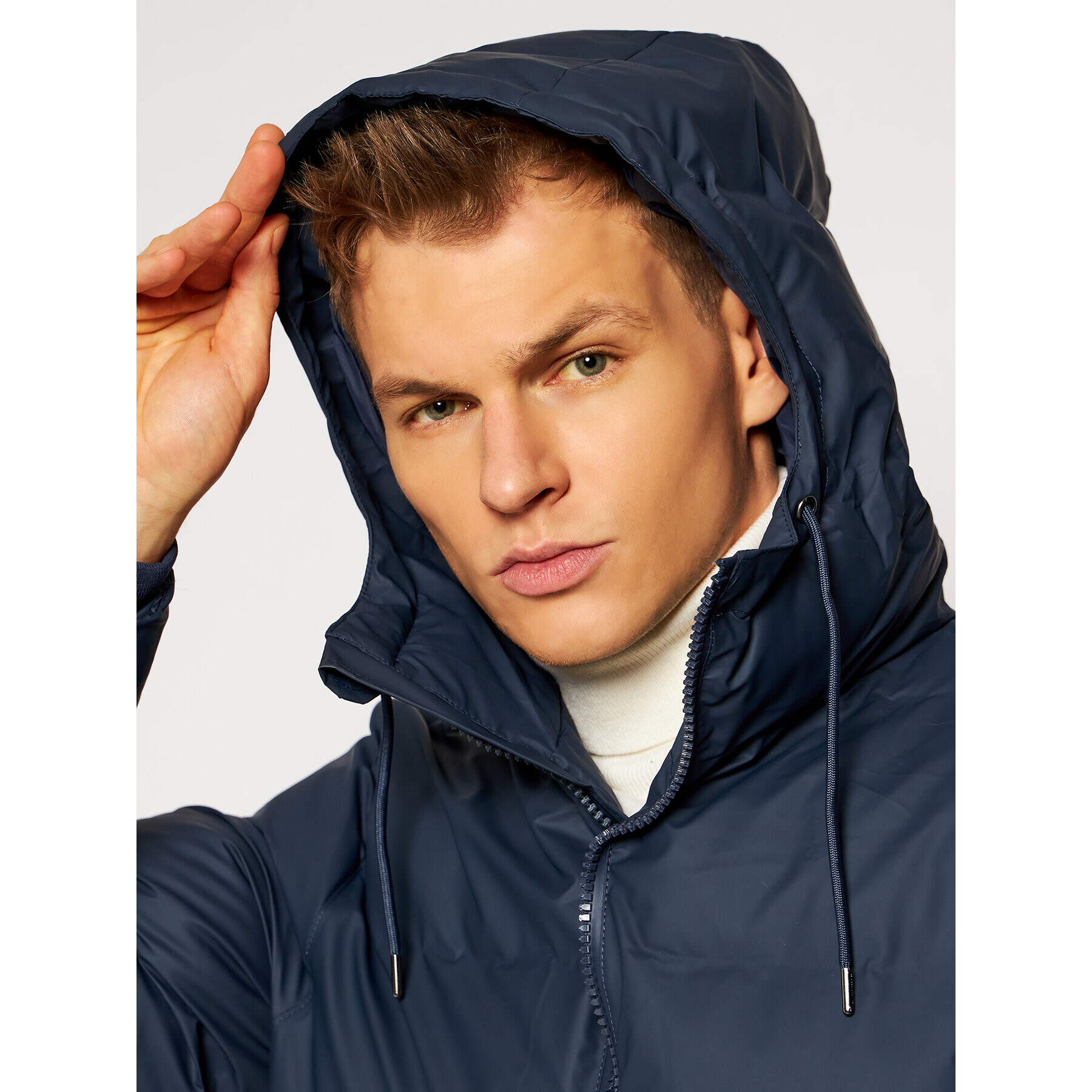 Rains Vatovaná bunda 1506 Tmavomodrá Casual Fit - Pepit.sk