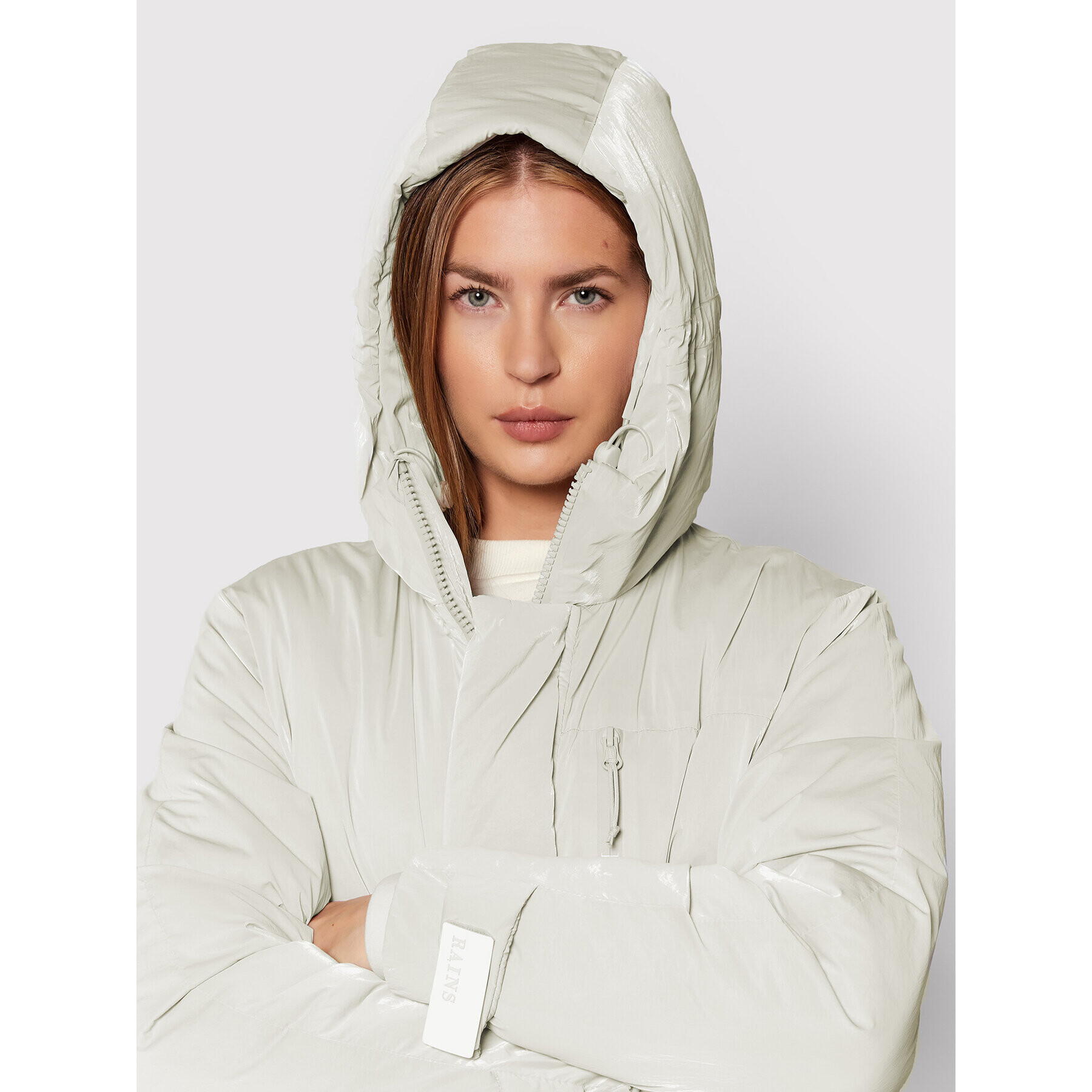 Rains Vatovaná bunda Unisex 1540 Sivá Regular Fit - Pepit.sk