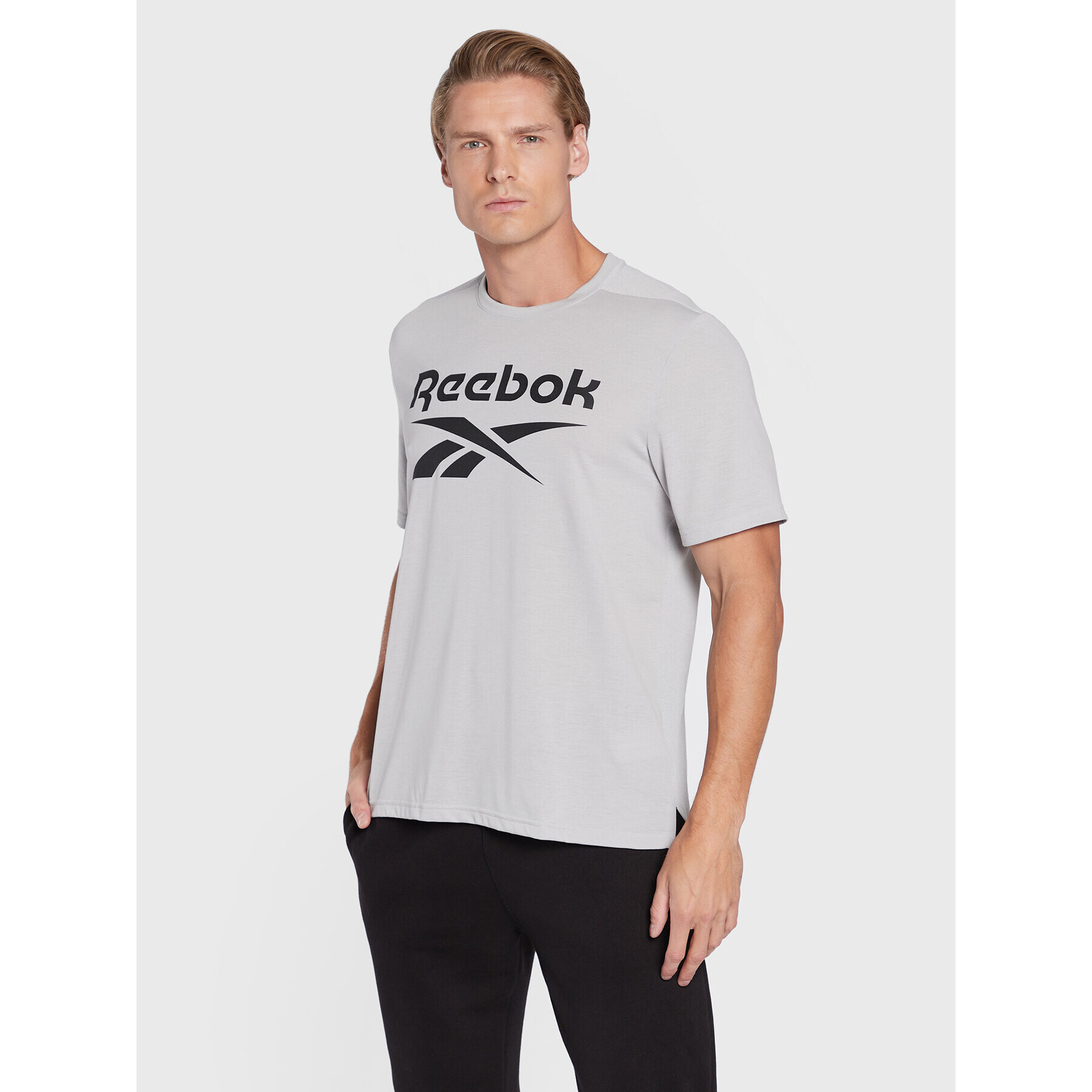 Reebok Funkčné tričko Workout Ready HL4289 Sivá Regular Fit - Pepit.sk