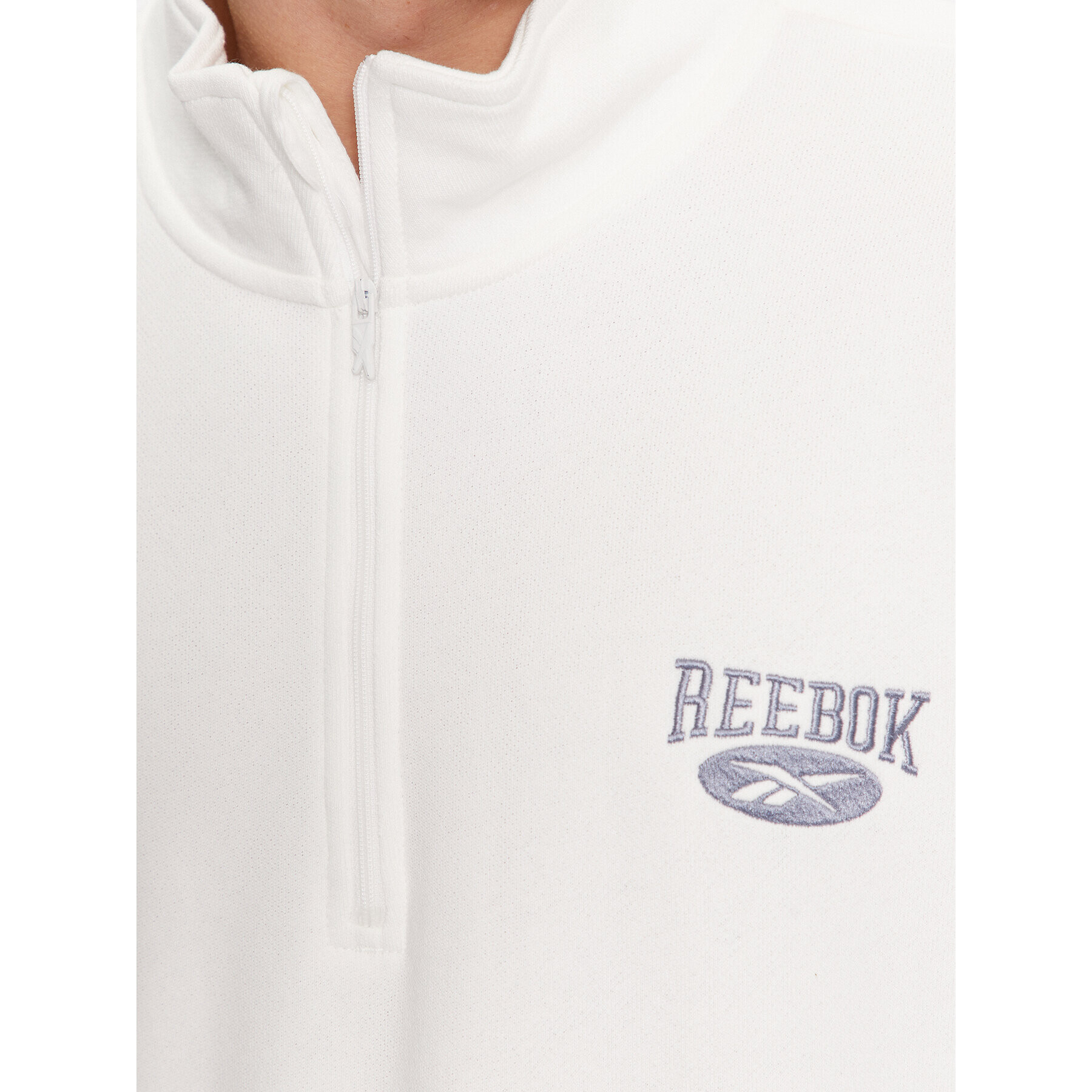 Reebok Mikina Archive Essentials IK6128 Biela Regular Fit - Pepit.sk