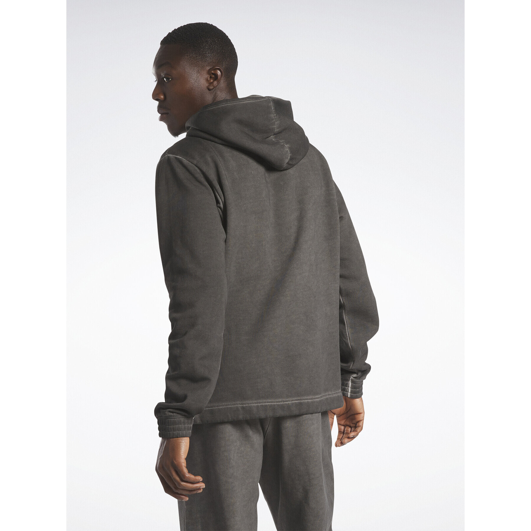 Reebok Mikina Basketball Court Top Bi-Dye Fleece Hoodie IA2416 Sivá Regular Fit - Pepit.sk