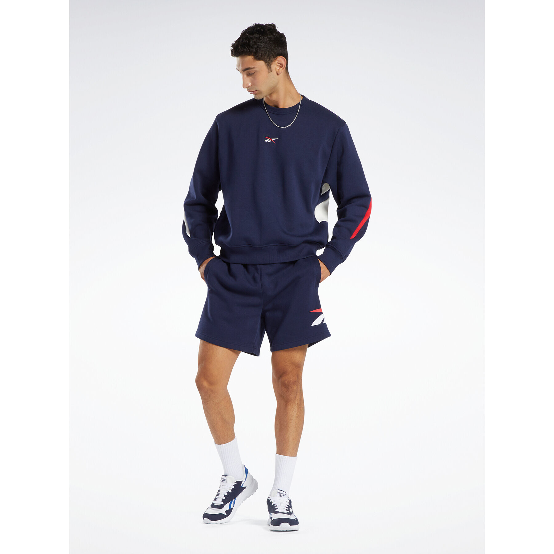 Reebok Mikina Classics Brand Proud Crew Sweatshirt HS7157 Tmavomodrá - Pepit.sk