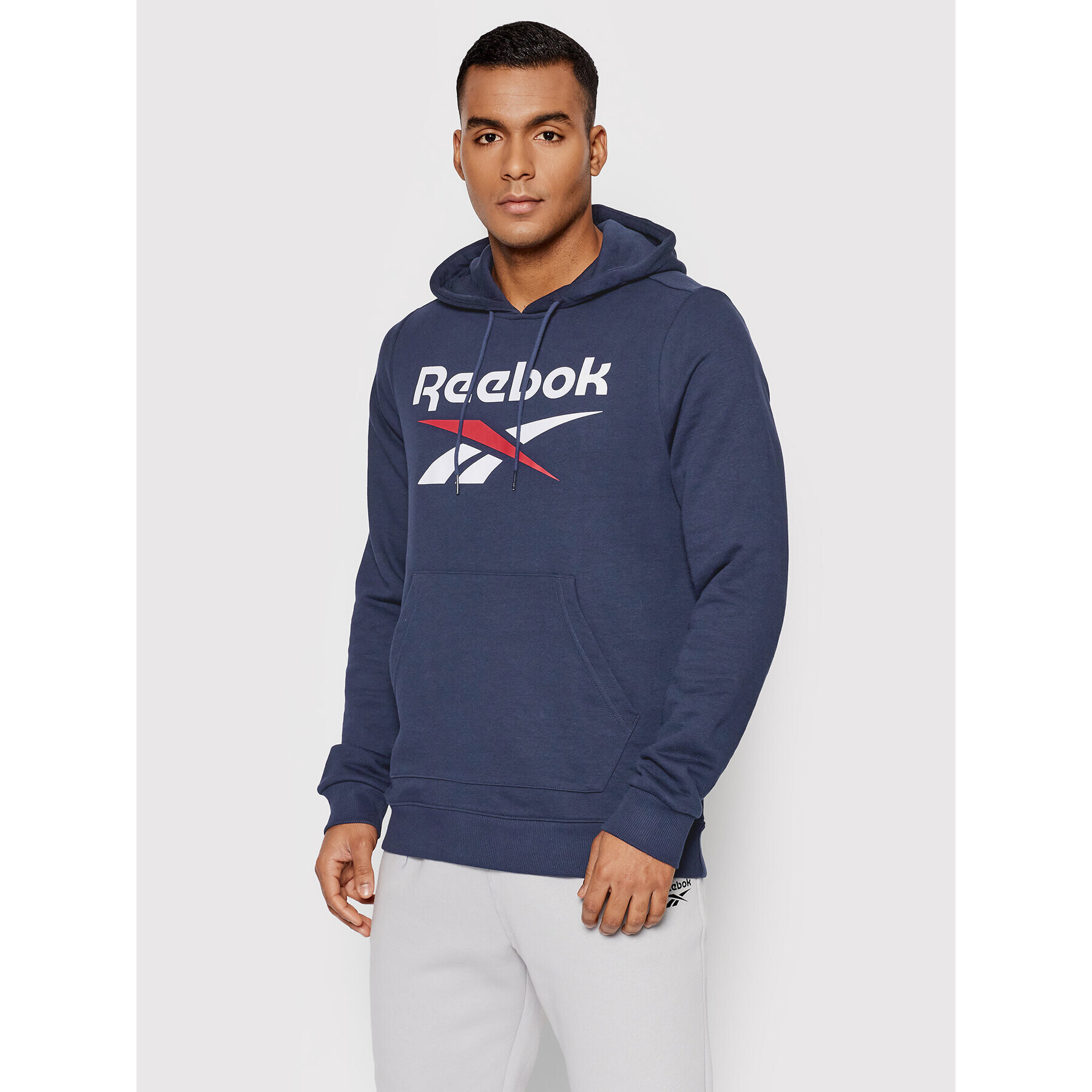 Reebok Mikina Identity Big Logo GI8662 Tmavomodrá Regular Fit - Pepit.sk