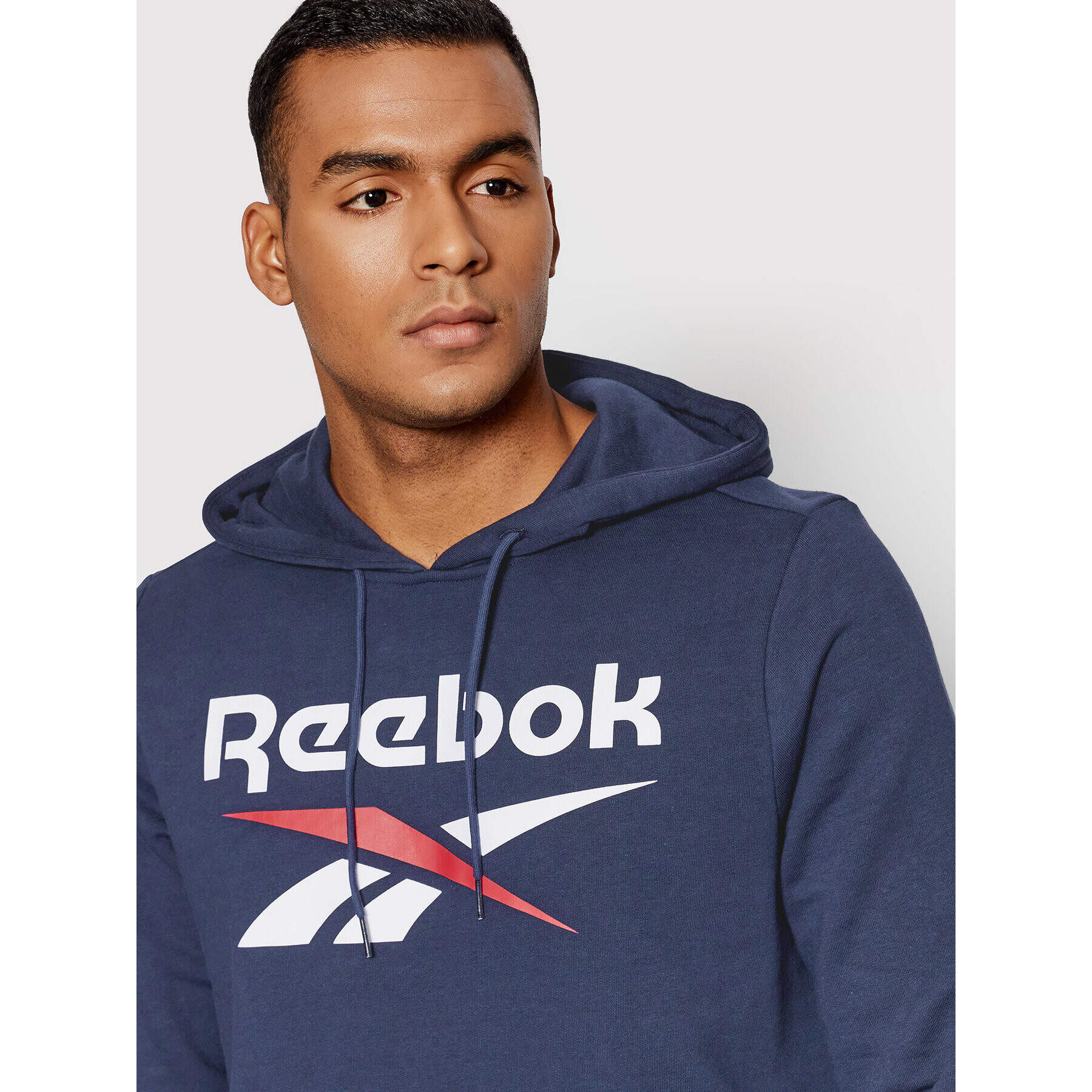 Reebok Mikina Identity Big Logo GI8662 Tmavomodrá Regular Fit - Pepit.sk