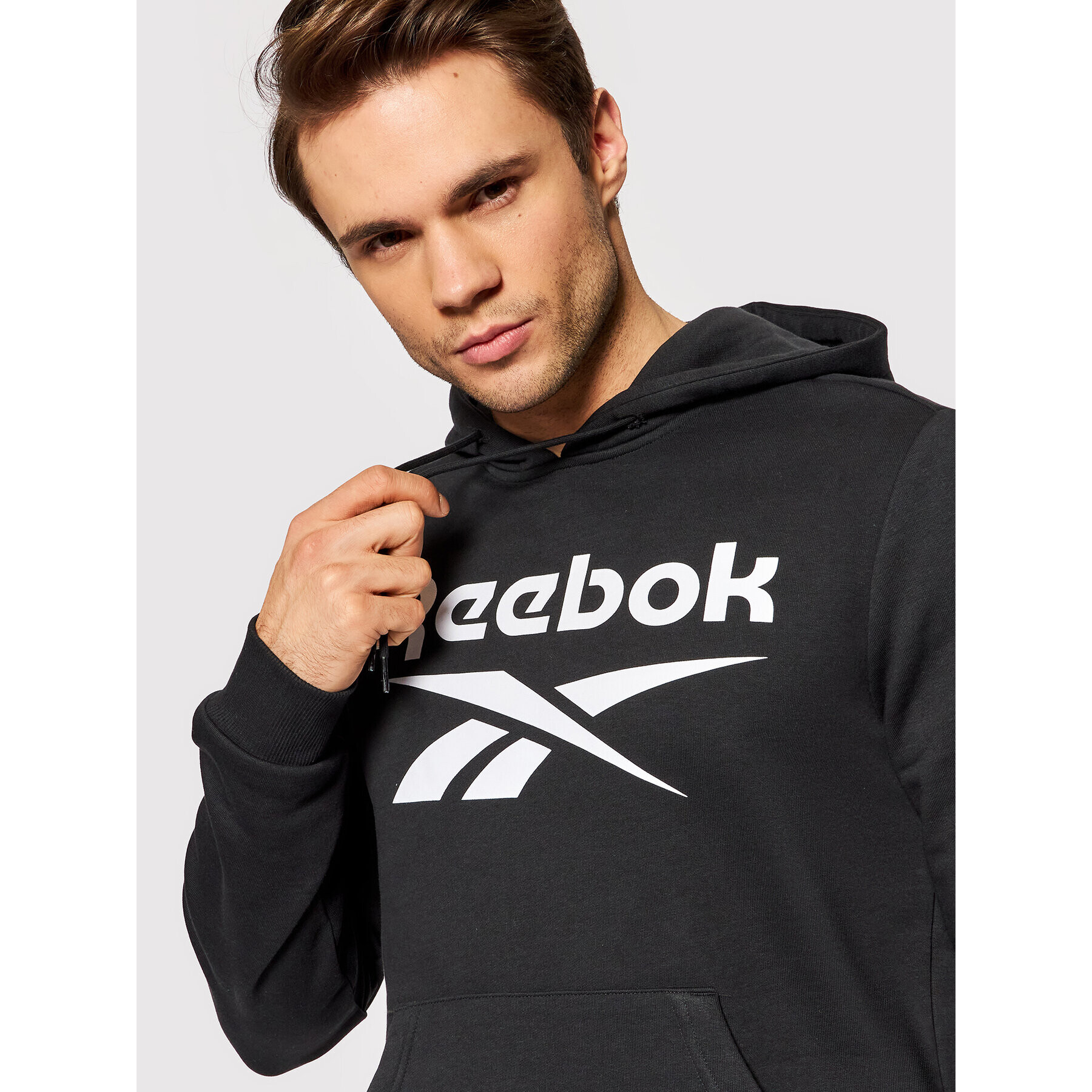 Reebok Mikina Identity Big Logo GL3168 Čierna Regular Fit - Pepit.sk