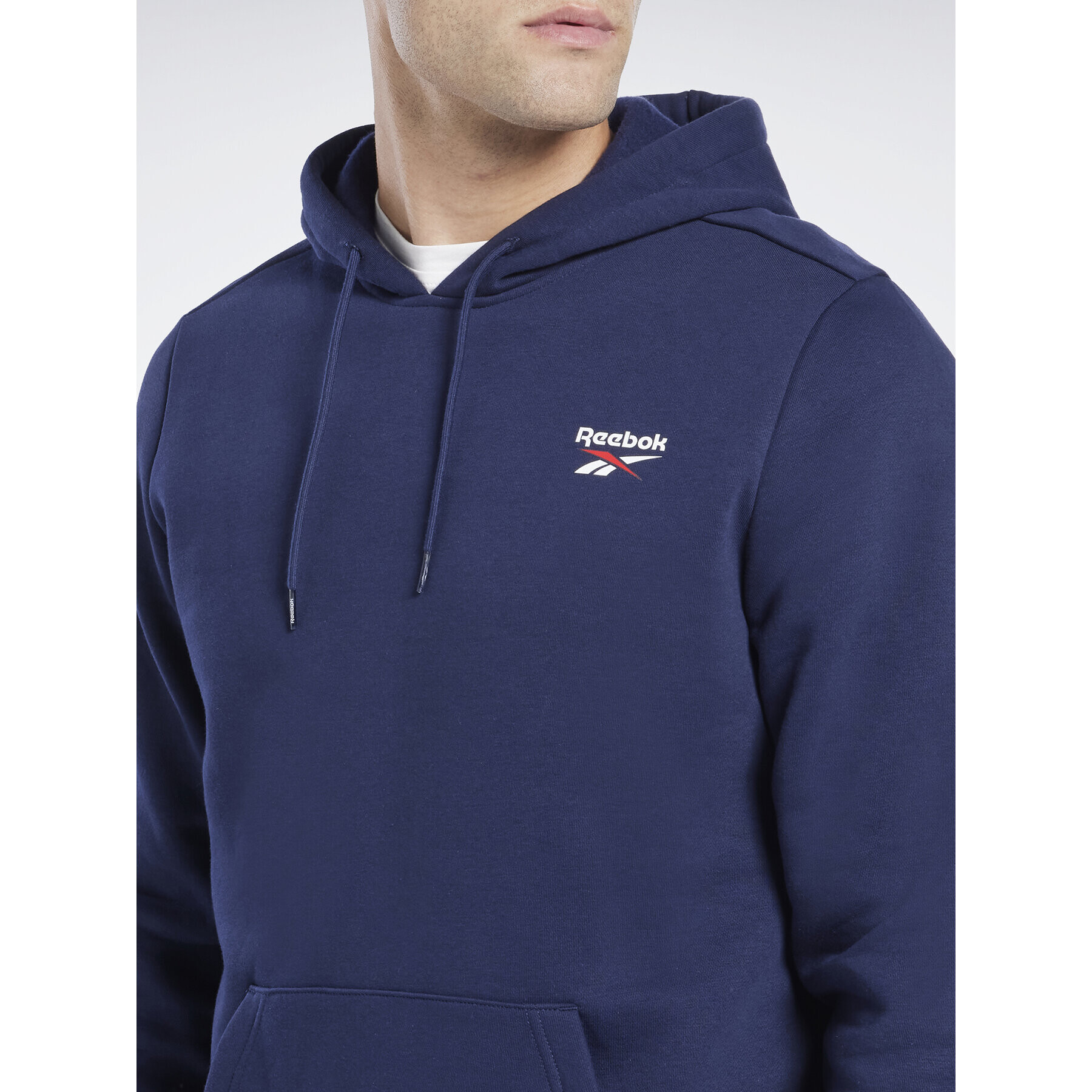 Reebok Mikina Identity Fleece Over-the-Head Hoodie IB2994 Modrá - Pepit.sk