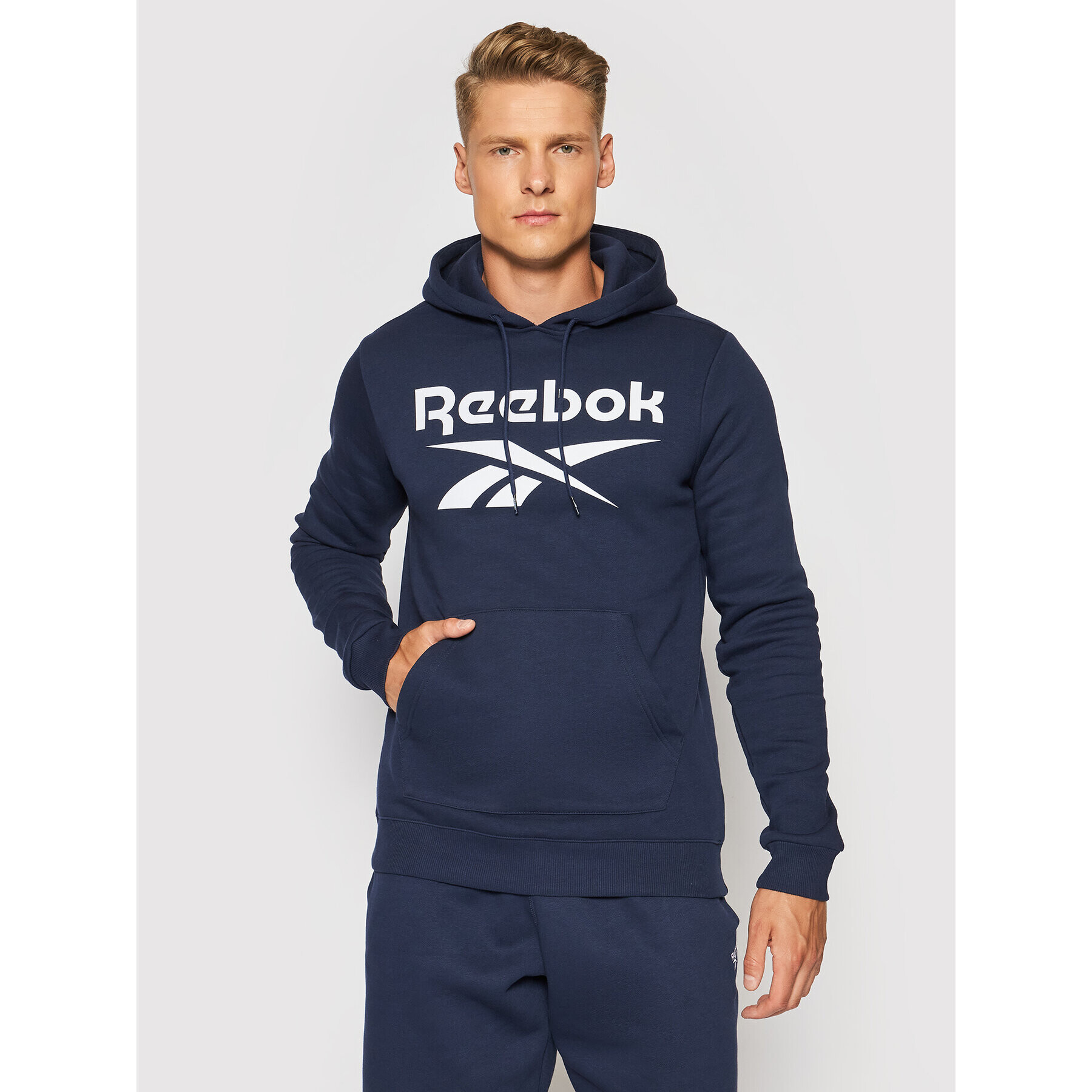 Reebok Mikina Identity GR1660 Tmavomodrá Regular Fit - Pepit.sk