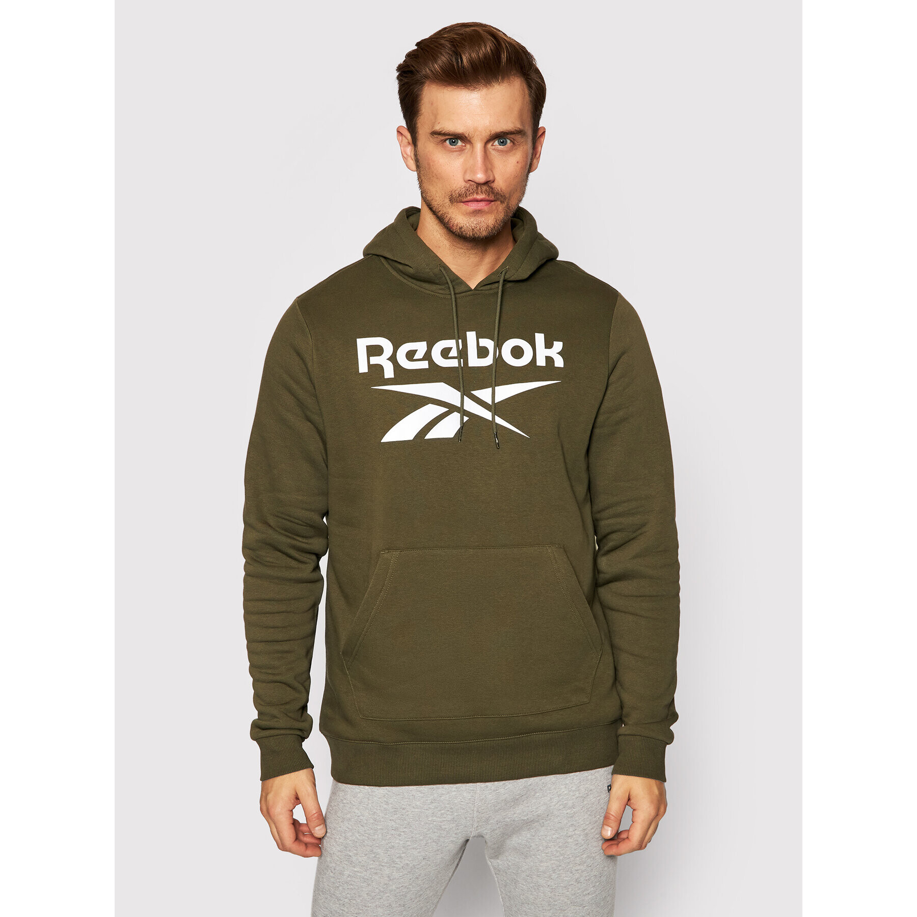 Reebok Mikina Identity H60068 Zelená Regular Fit - Pepit.sk