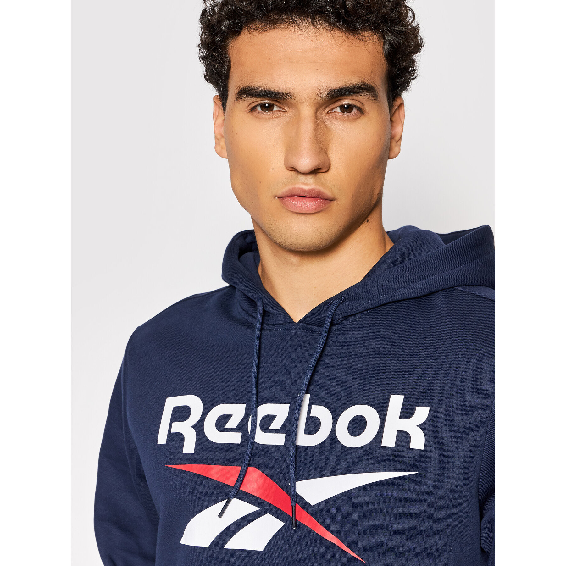 Reebok Mikina Identity HF9648 Tmavomodrá Regular Fit - Pepit.sk