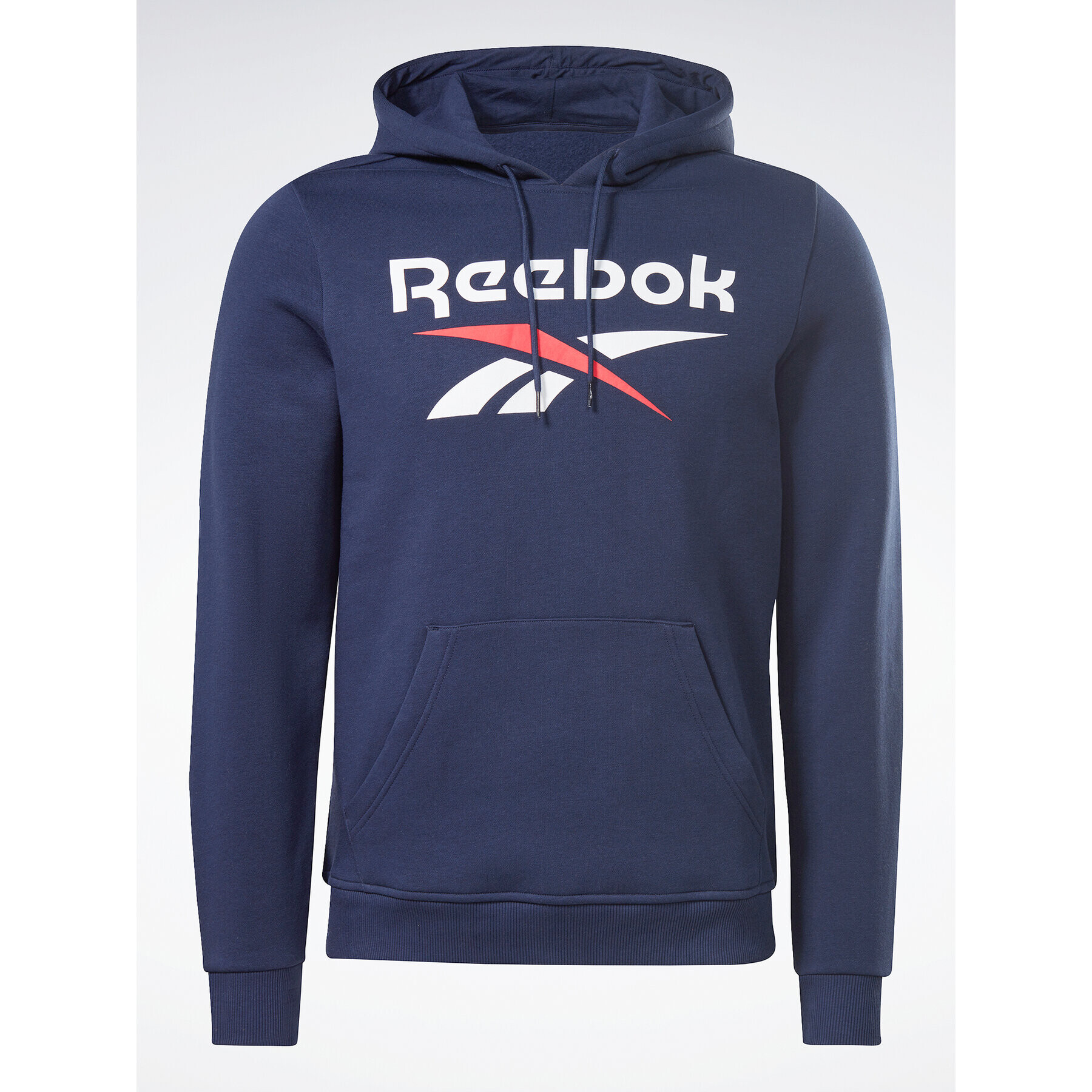 Reebok Mikina Identity Stacked Logo H54803 Tmavomodrá Regular Fit - Pepit.sk