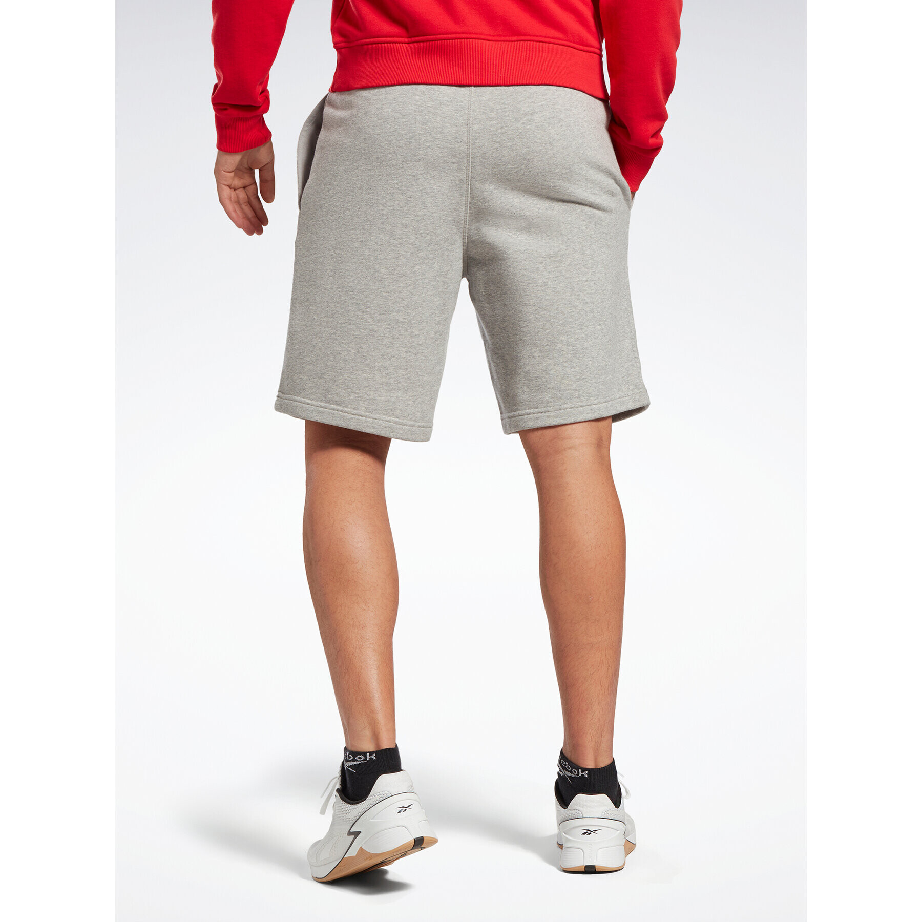 Reebok Športové kraťasy Identity French Terry Shorts HZ8784 Sivá Regular Fit - Pepit.sk