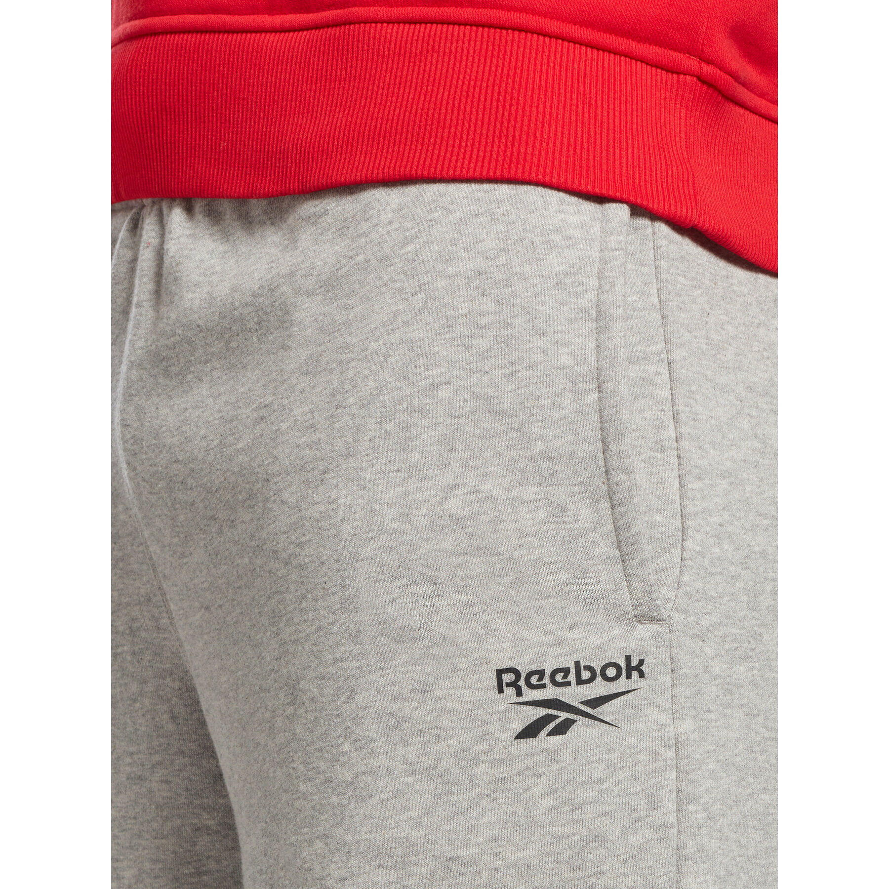 Reebok Športové kraťasy Identity French Terry Shorts HZ8784 Sivá Regular Fit - Pepit.sk