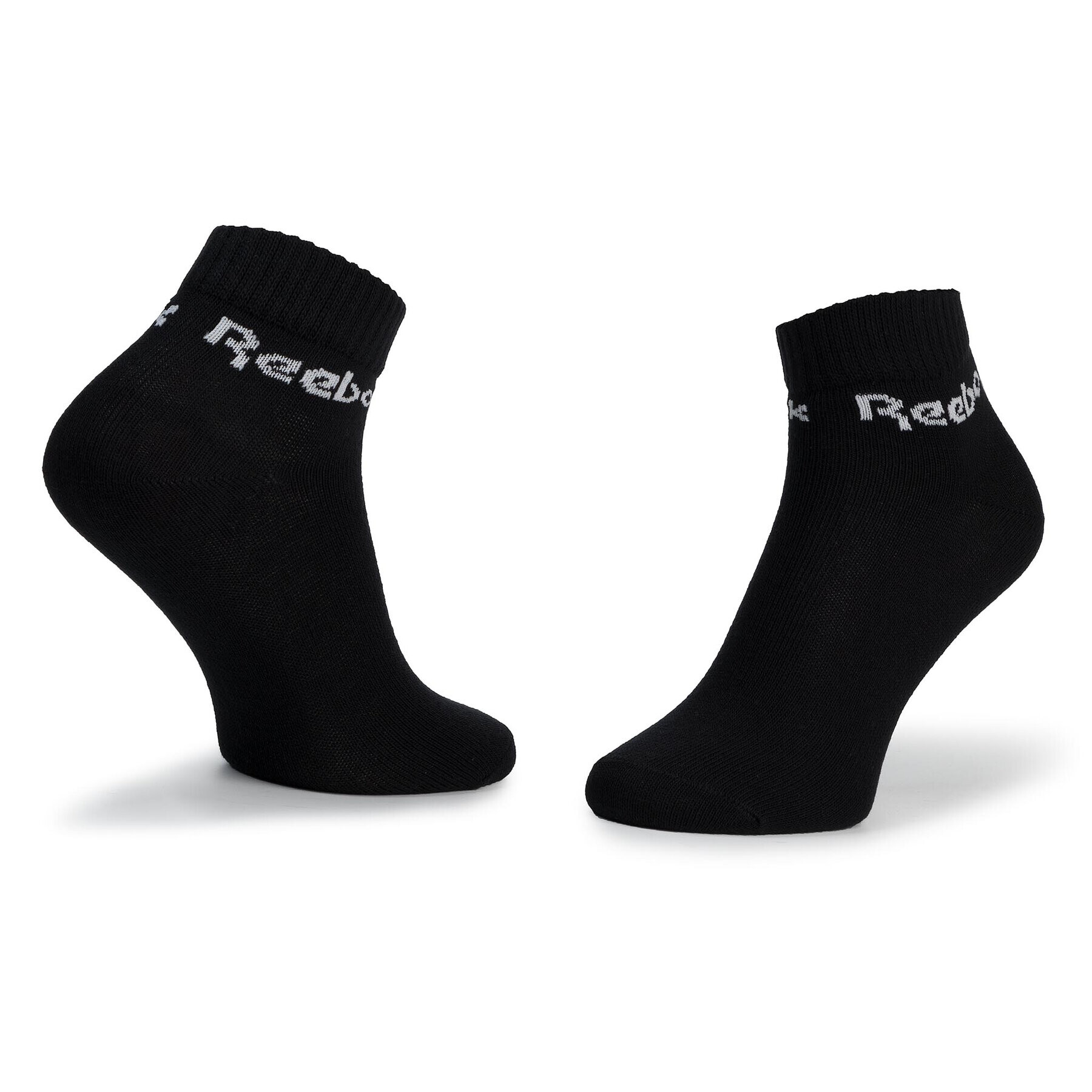 Reebok Súprava 3 párov kotníkových ponožiek unisex Act Core Ankle Sock 3p FL5226 Čierna - Pepit.sk